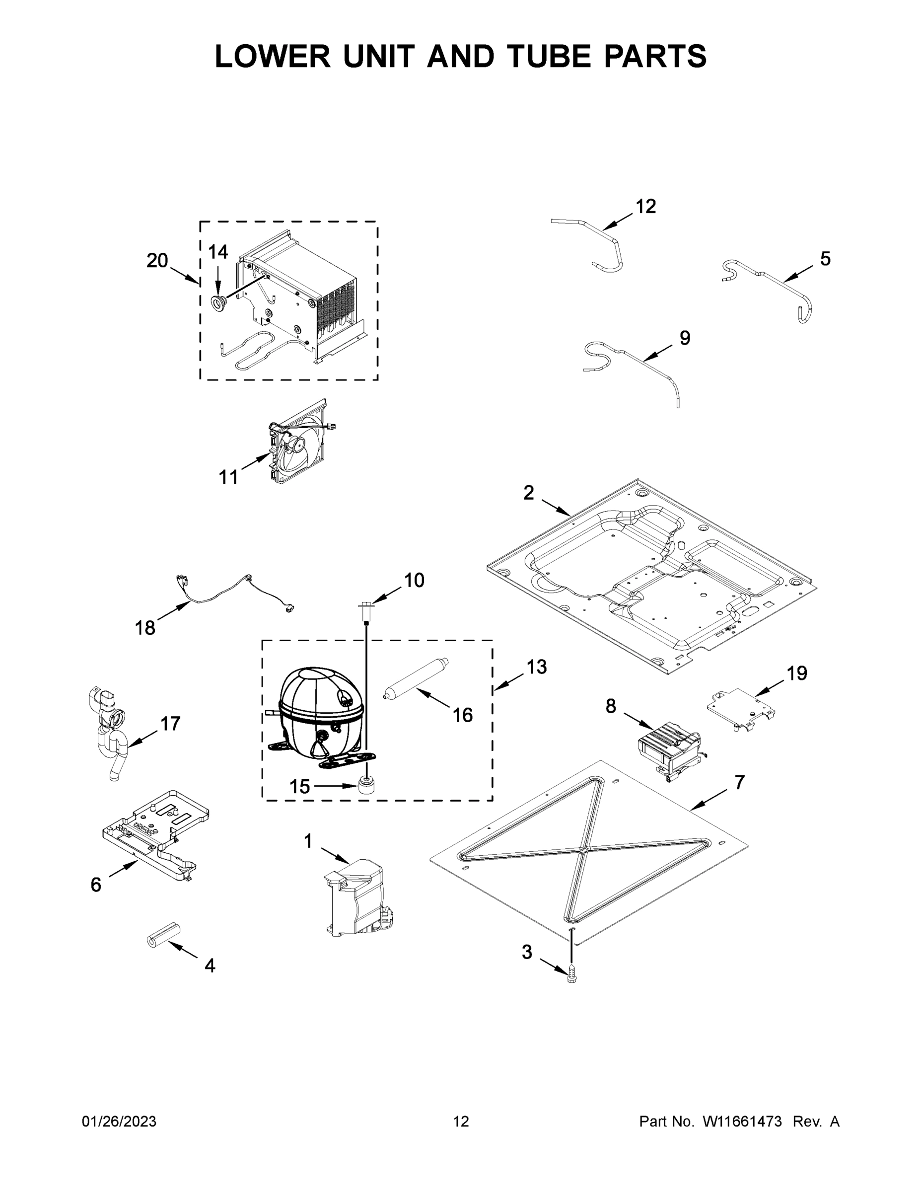 07 - LOWER UNIT AND TUBE PARTS