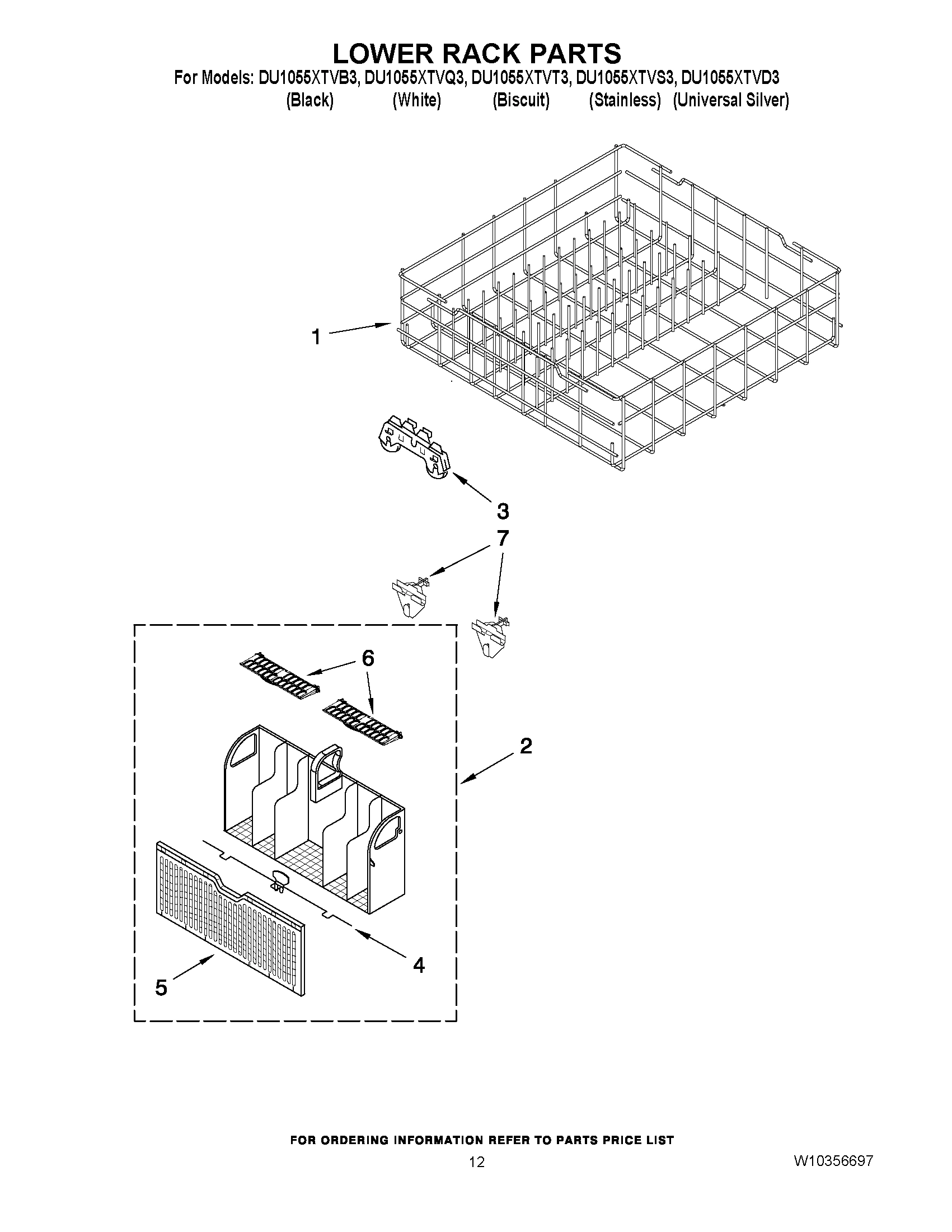 10 - LOWER RACK PARTS
