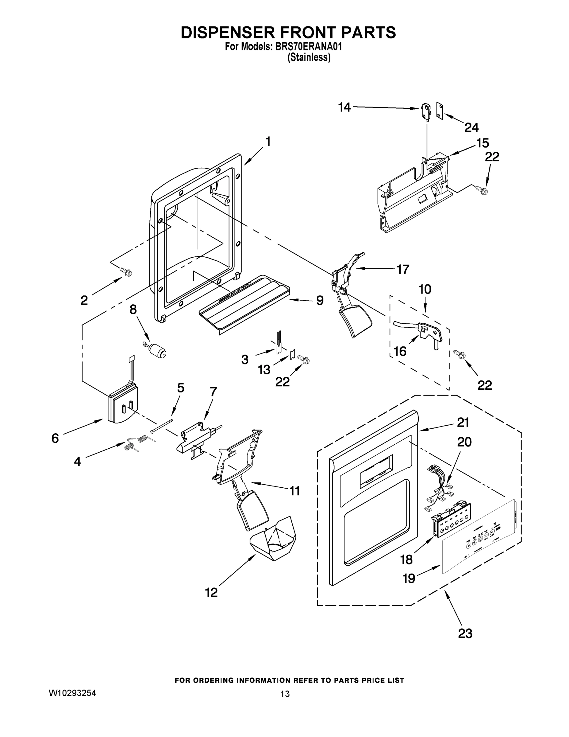08 - DISPENSER FRONT PARTS