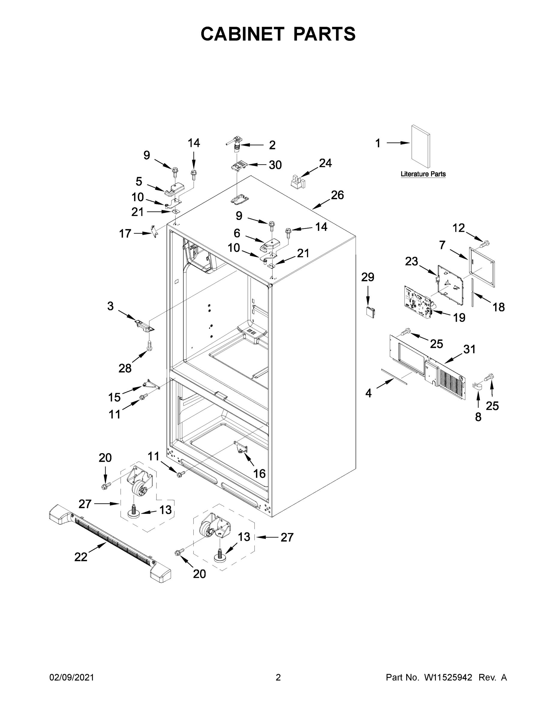 02 - CABINET PARTS