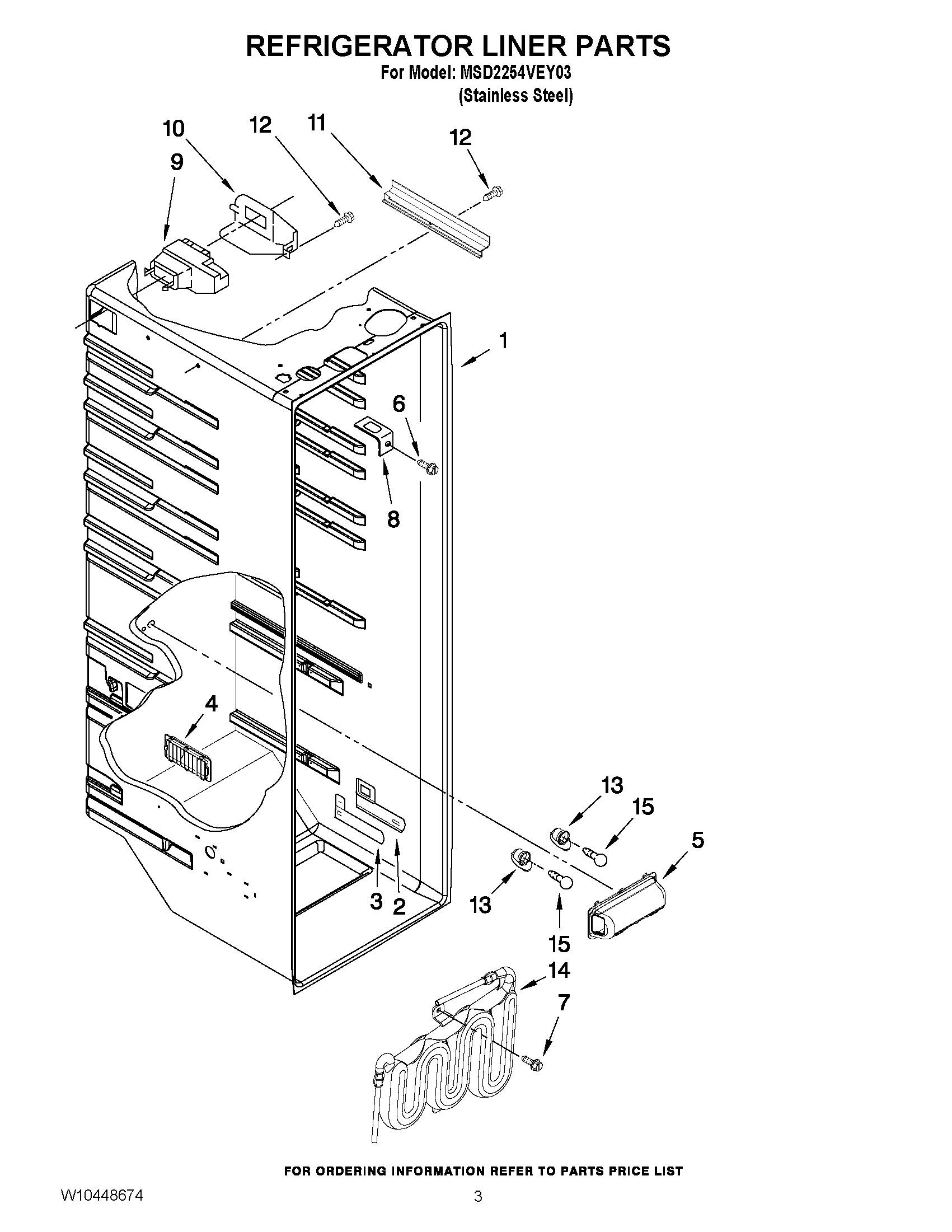 02 - REFRIGERATOR LINER PARTS