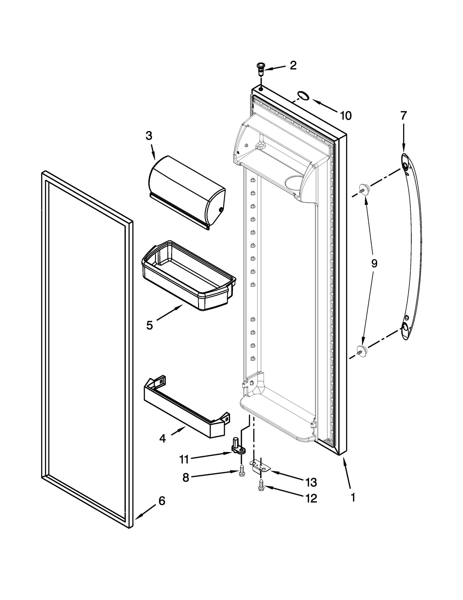 REFRIGERATOR DOOR PARTS