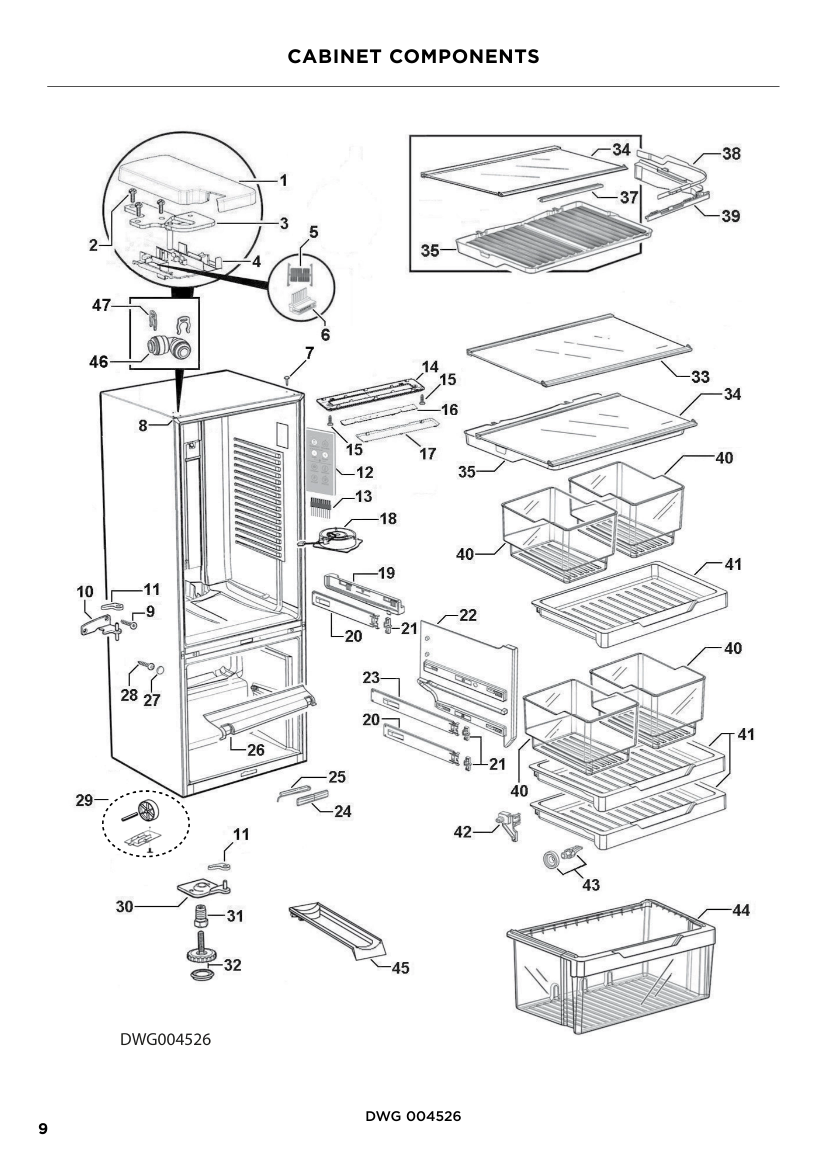 CABINET COMPONENTS