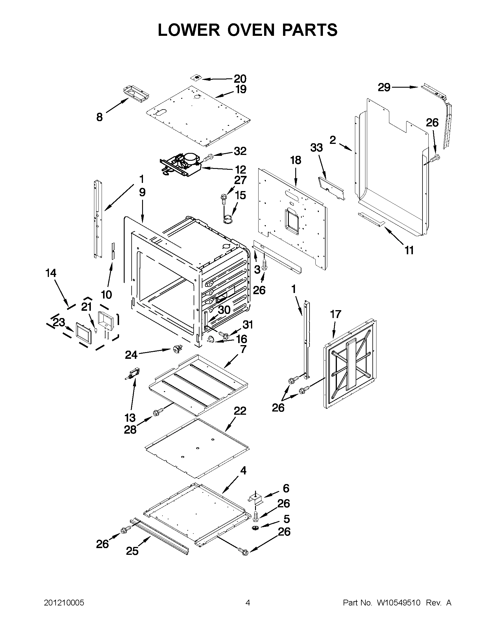 02 - LOWER OVEN PARTS