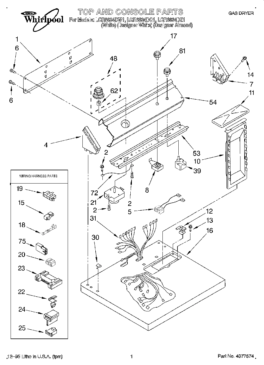 01 - TOP AND CONSOLE, LIT/OPTIONAL