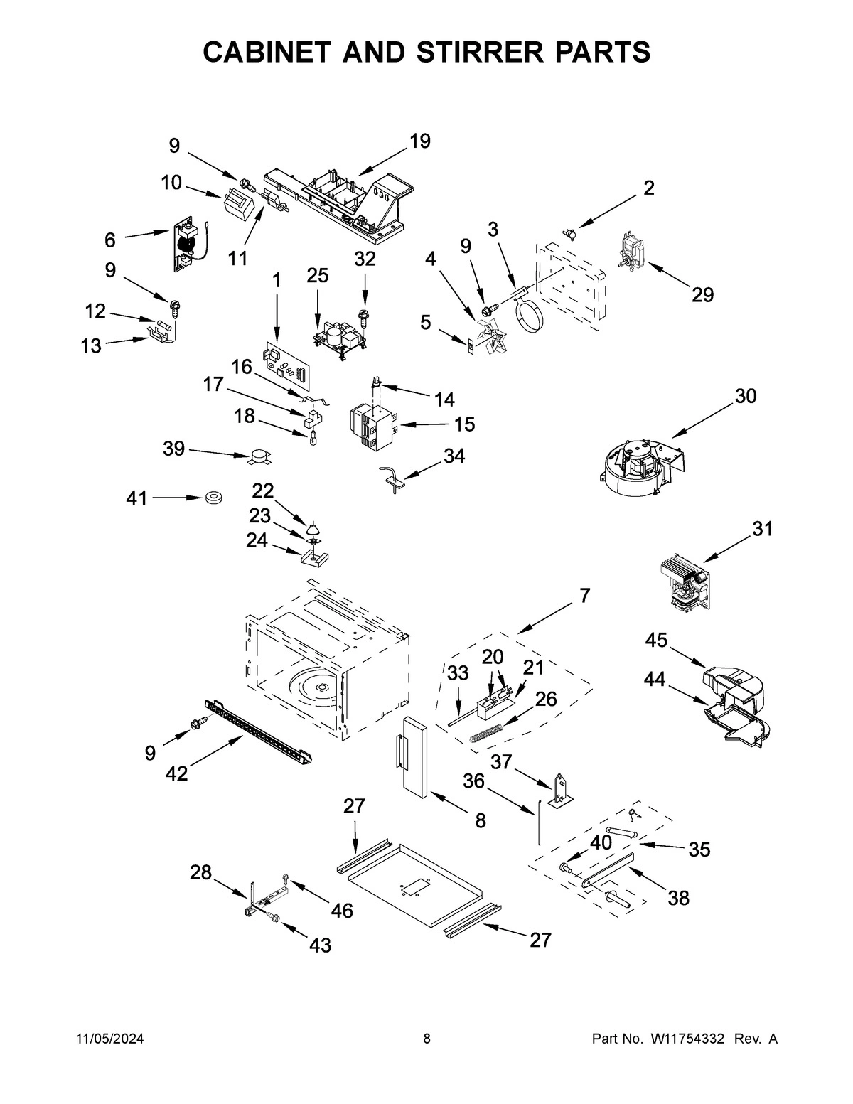 05 - CABINET AND STIRRER PARTS