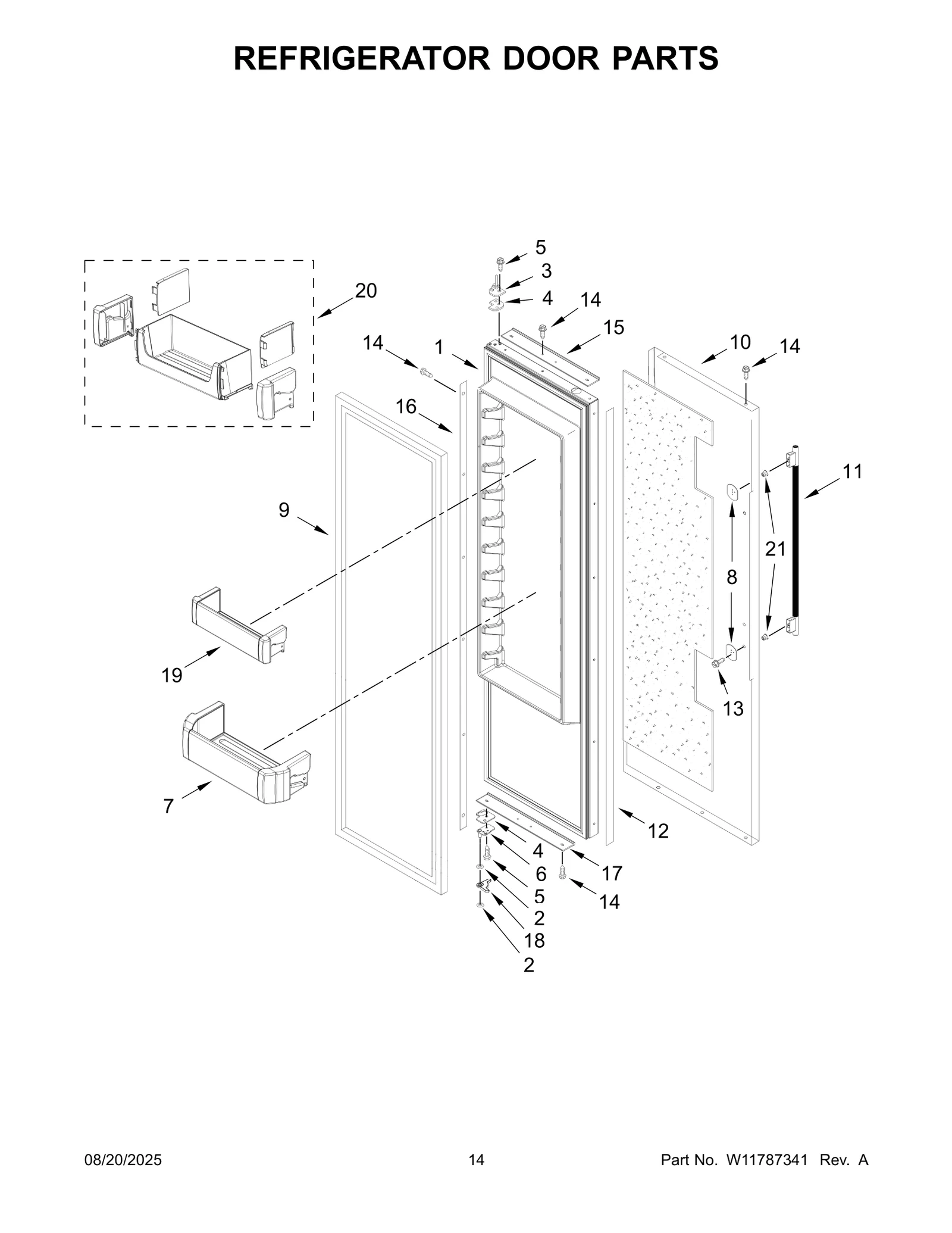 REFRIGERATOR DOOR PARTS