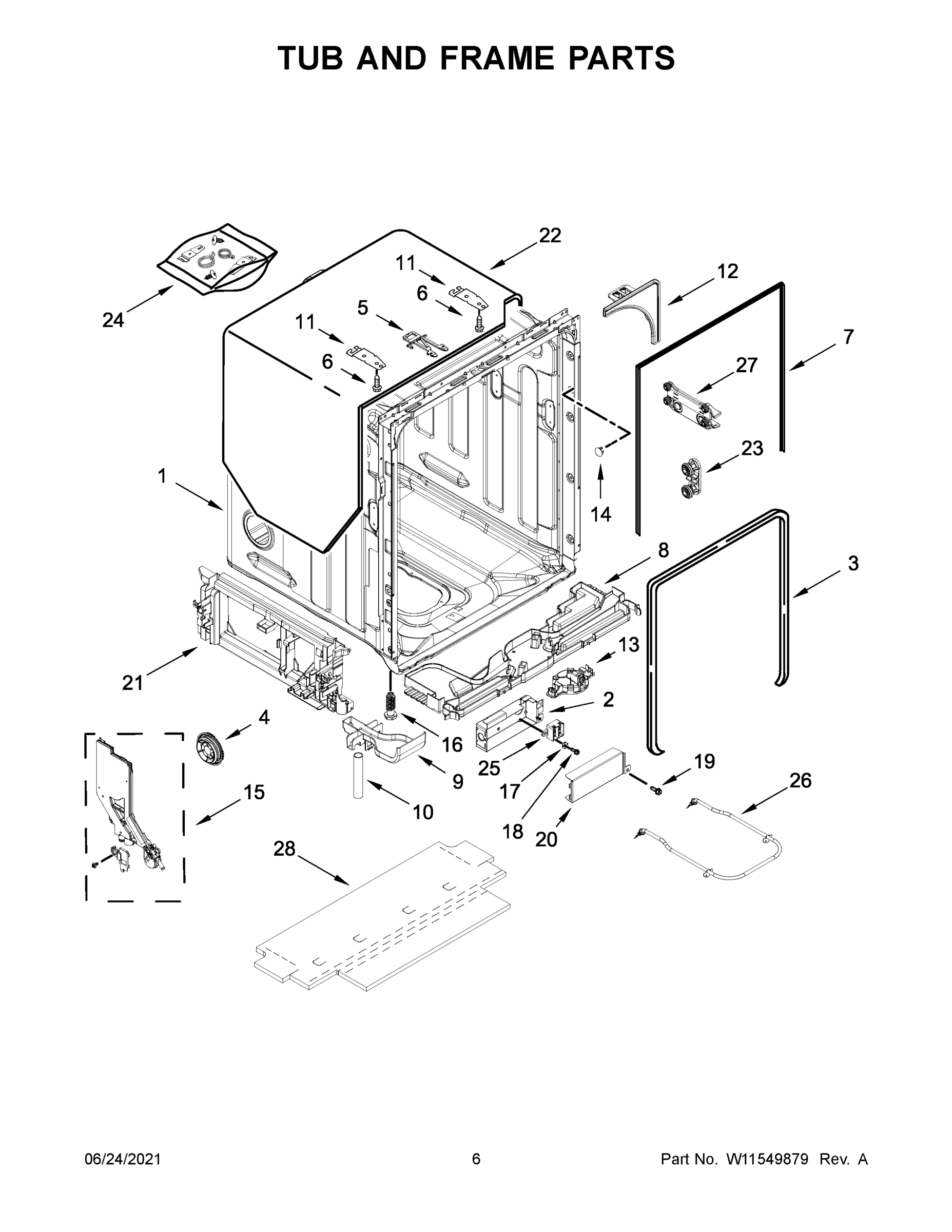 04 - TUB AND FRAME PARTS