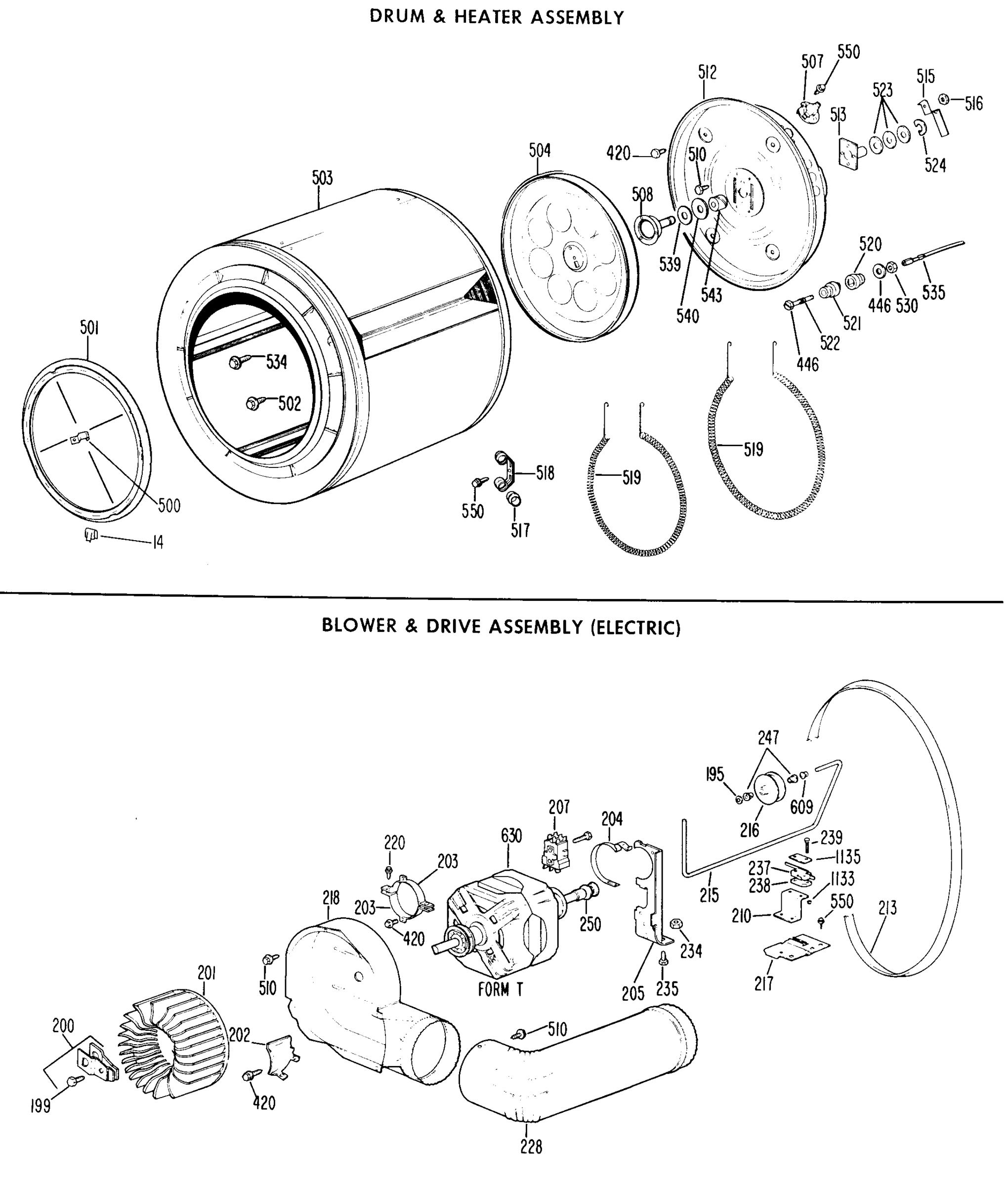 DRUM & HEATER ASSEMBLY