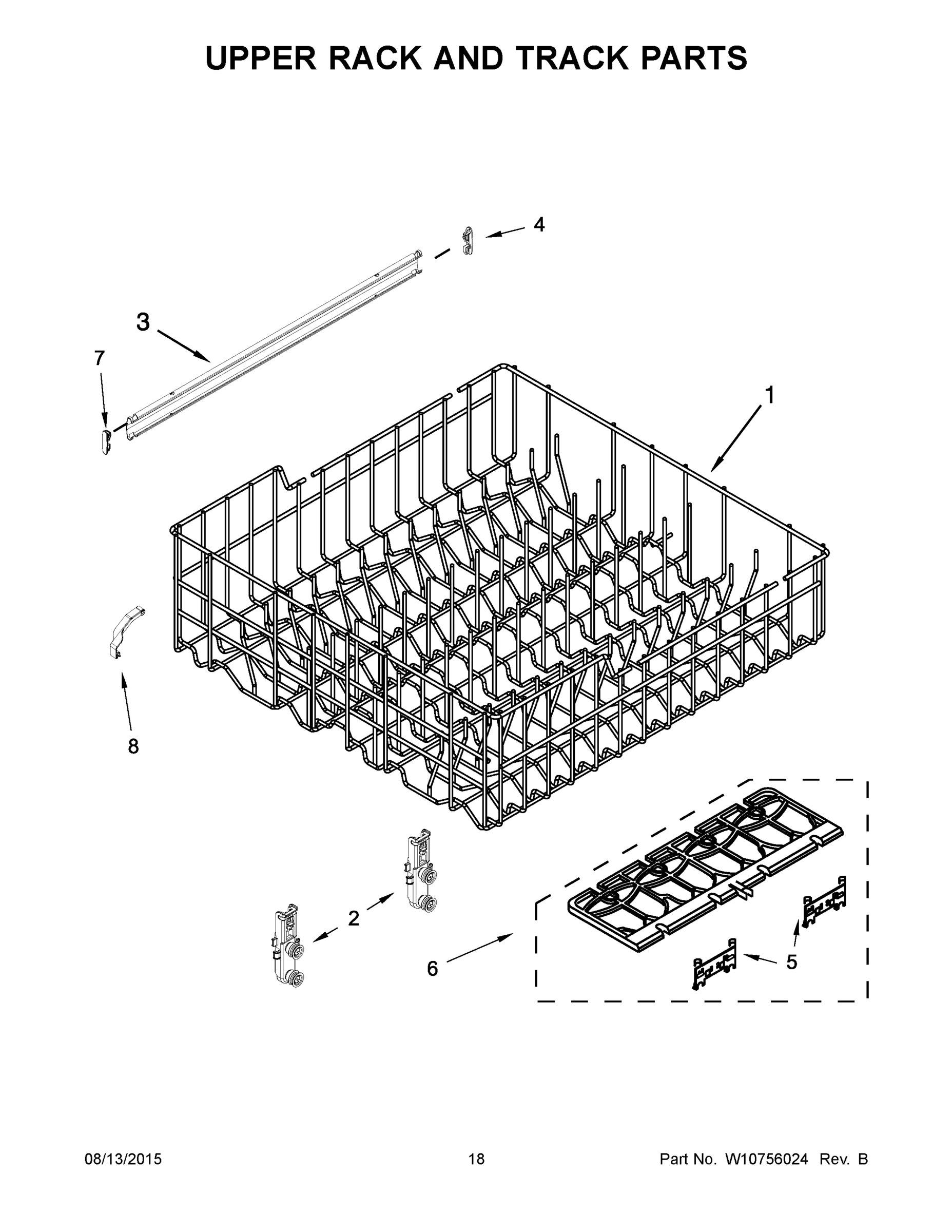 10 - UPPER RACK AND TRACK PARTS