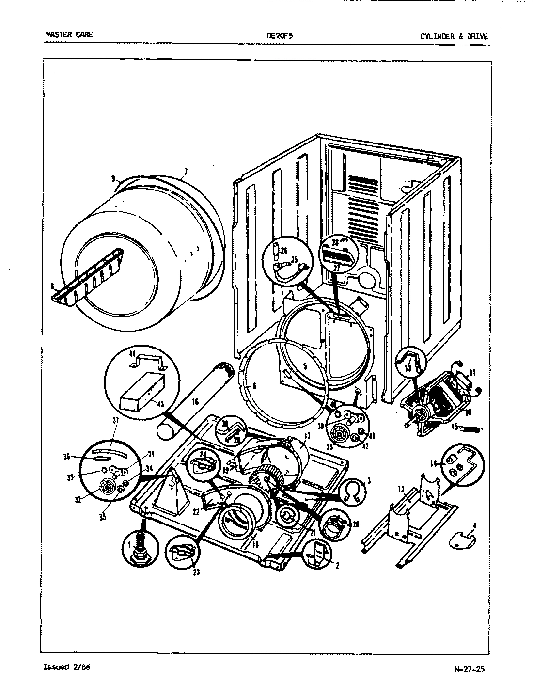 02 - CYLINDER & DRIVE (REV. J,K)