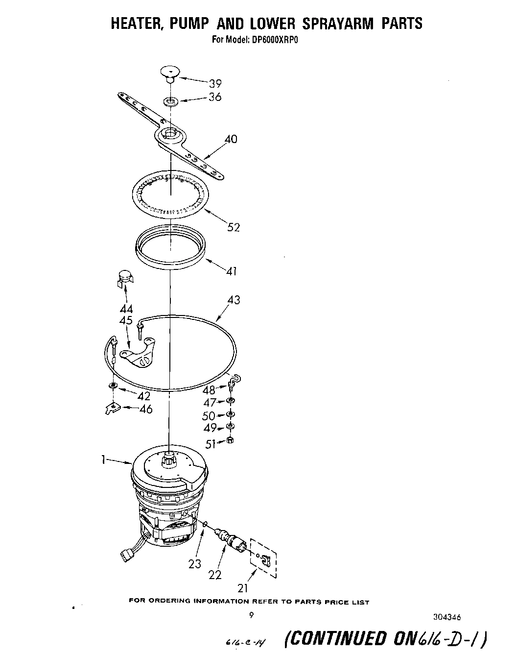 06 - HEATER, PUMP, AND LOWER SPRAY ARM