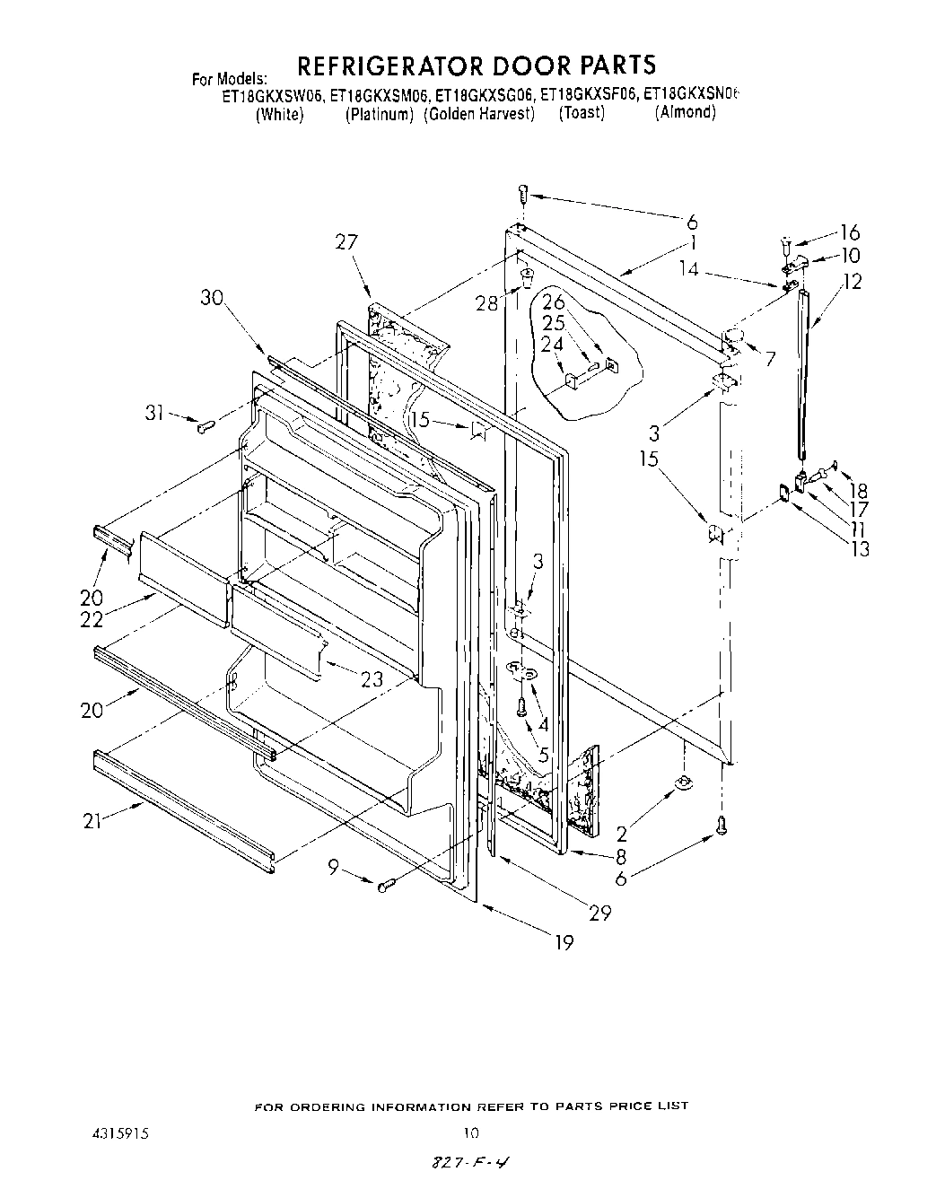 08 - REFRIGERATOR DOOR , LIT/OPTIONAL