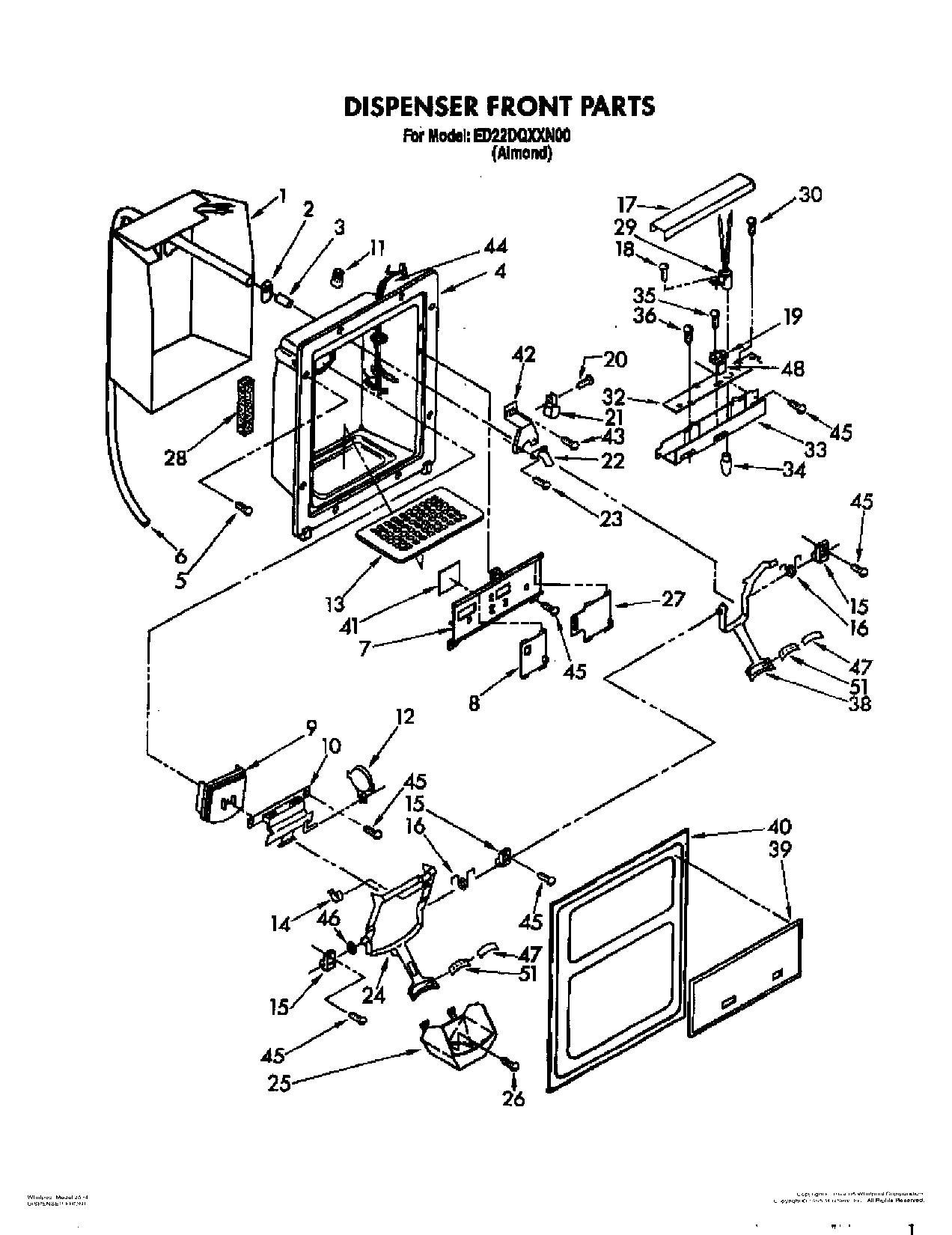 10 - DISPENSER FRONT