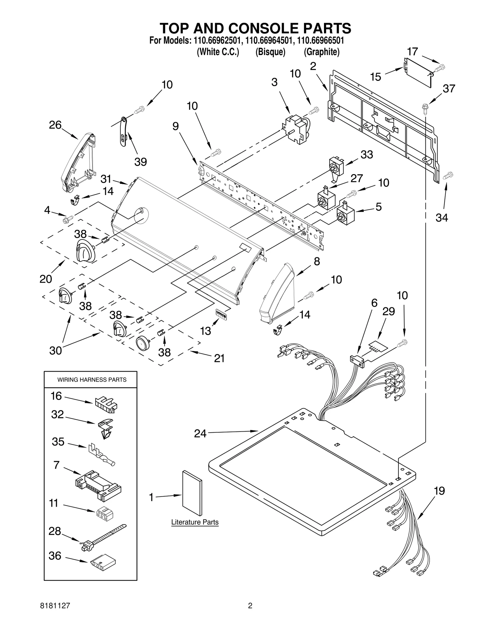 TOP AND CONSOLE PARTS