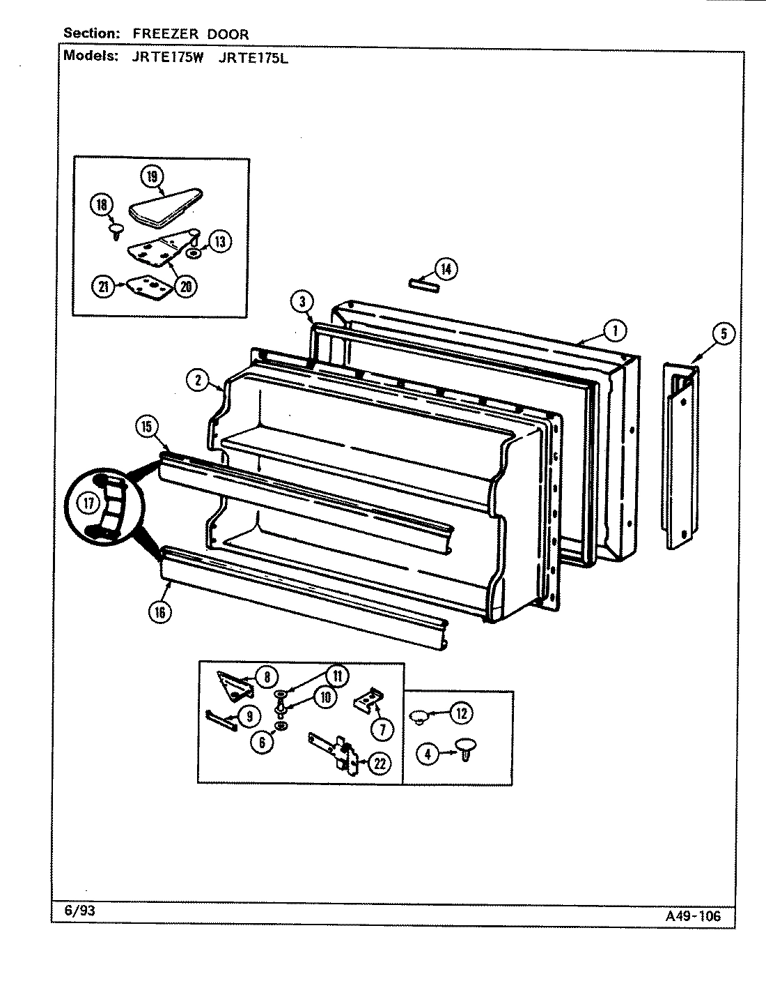 02 - FREEZER DOOR (B/M DJ31A)