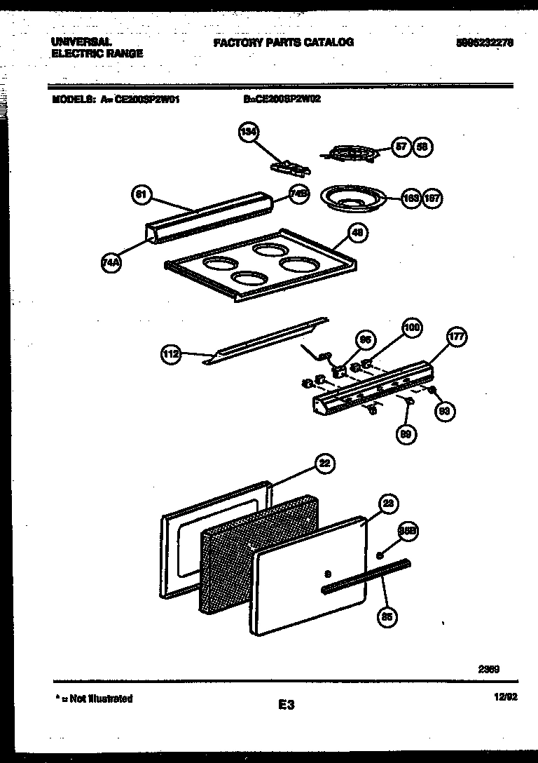 02 - BACKGUARD, COOKTOP AND DOOR PARTS