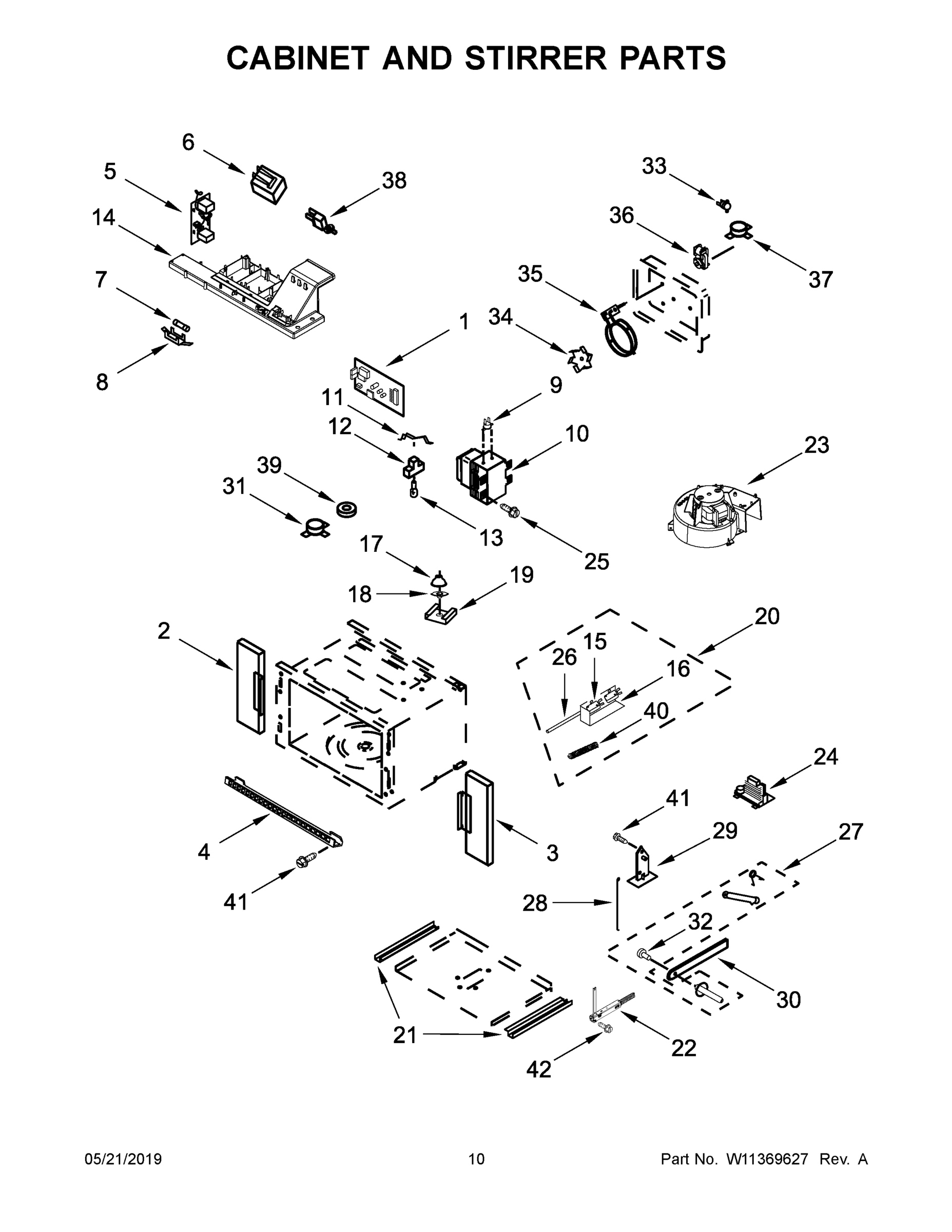 06 - CABINET AND STIRRER PARTS