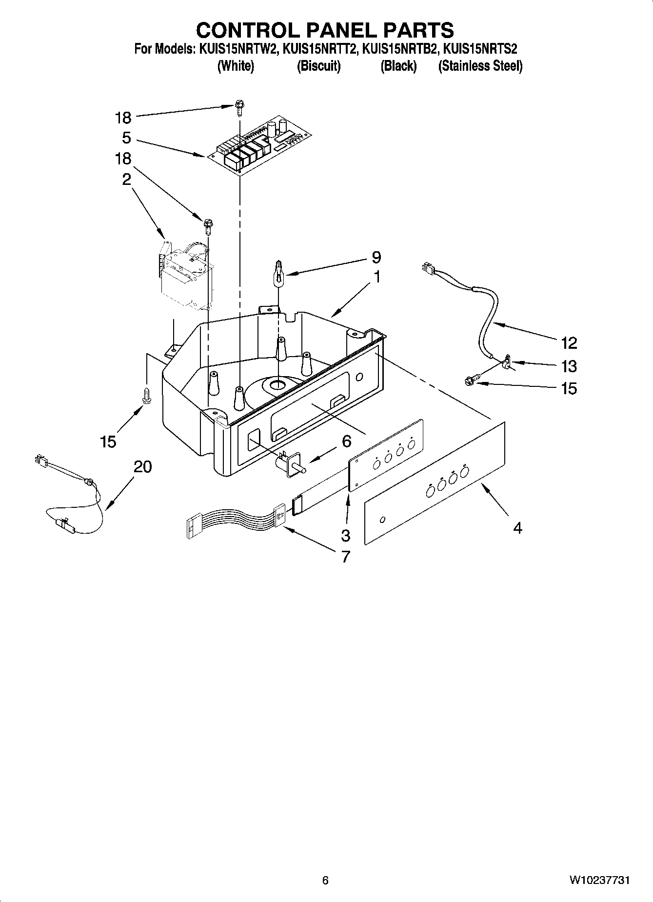 04 - CONTROL PANEL PARTS
