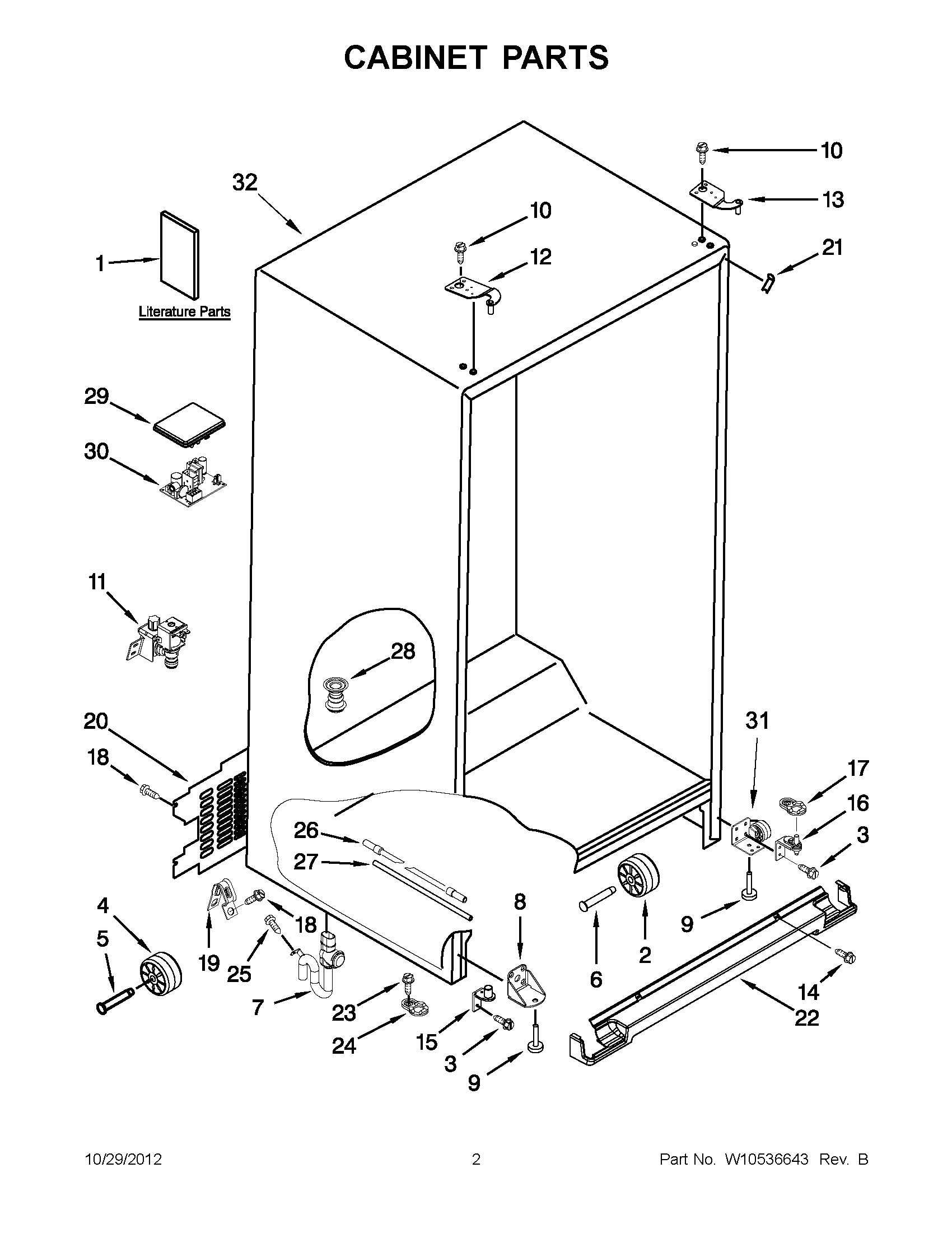 01 - CABINET PARTS