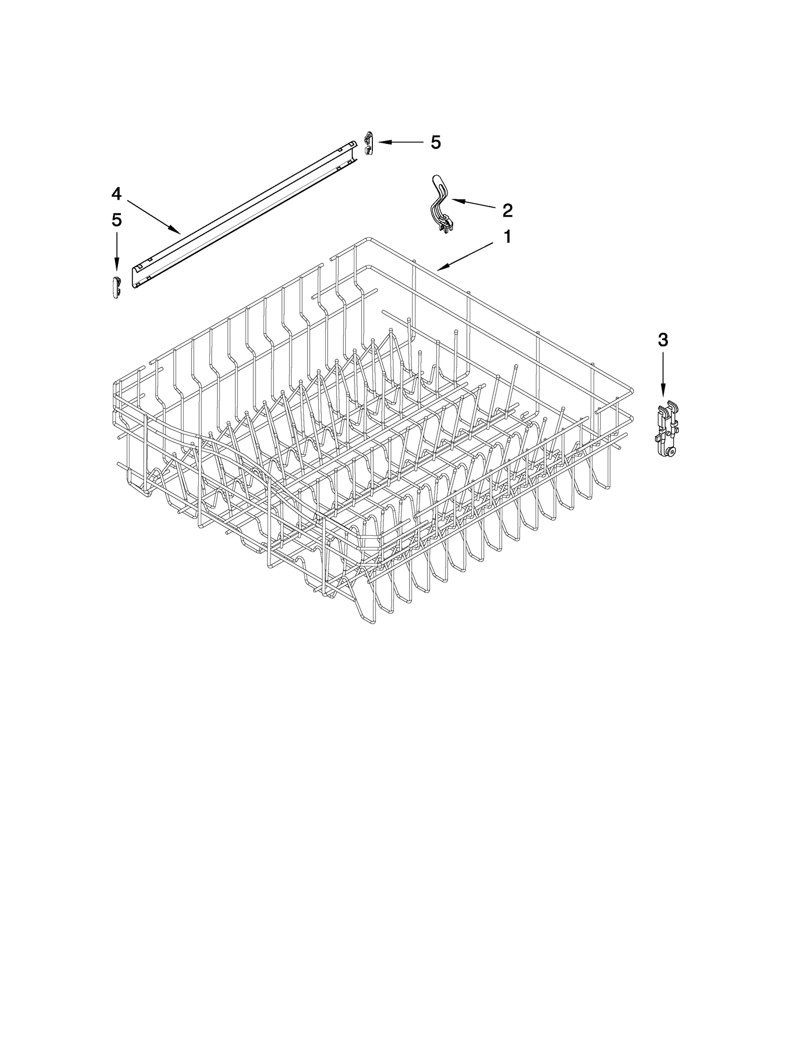 UPPER RACK AND TRACK PARTS