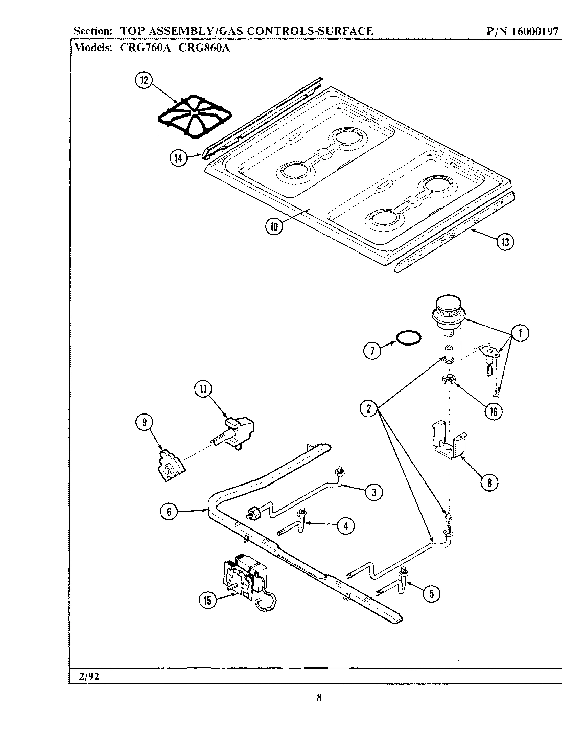 01 - TOP ASSEMBLY (xCRG760A xCRG860A)