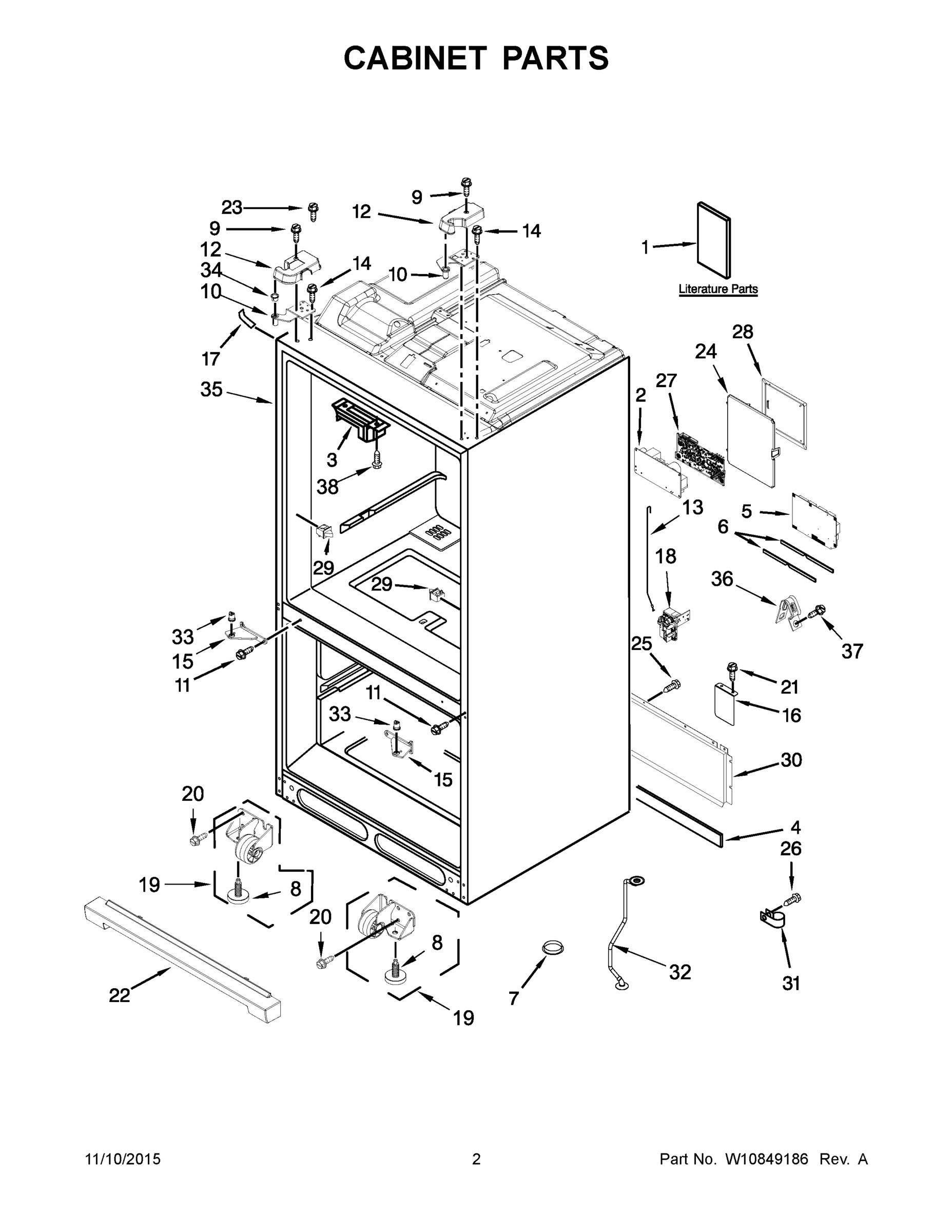 02 - CABINET PARTS