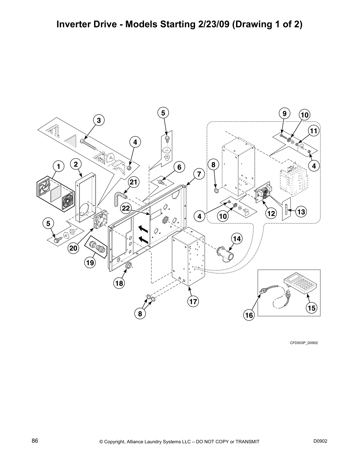 Inverter Drive - Models Starting 2/23/09 (Drawing 1 of 2)