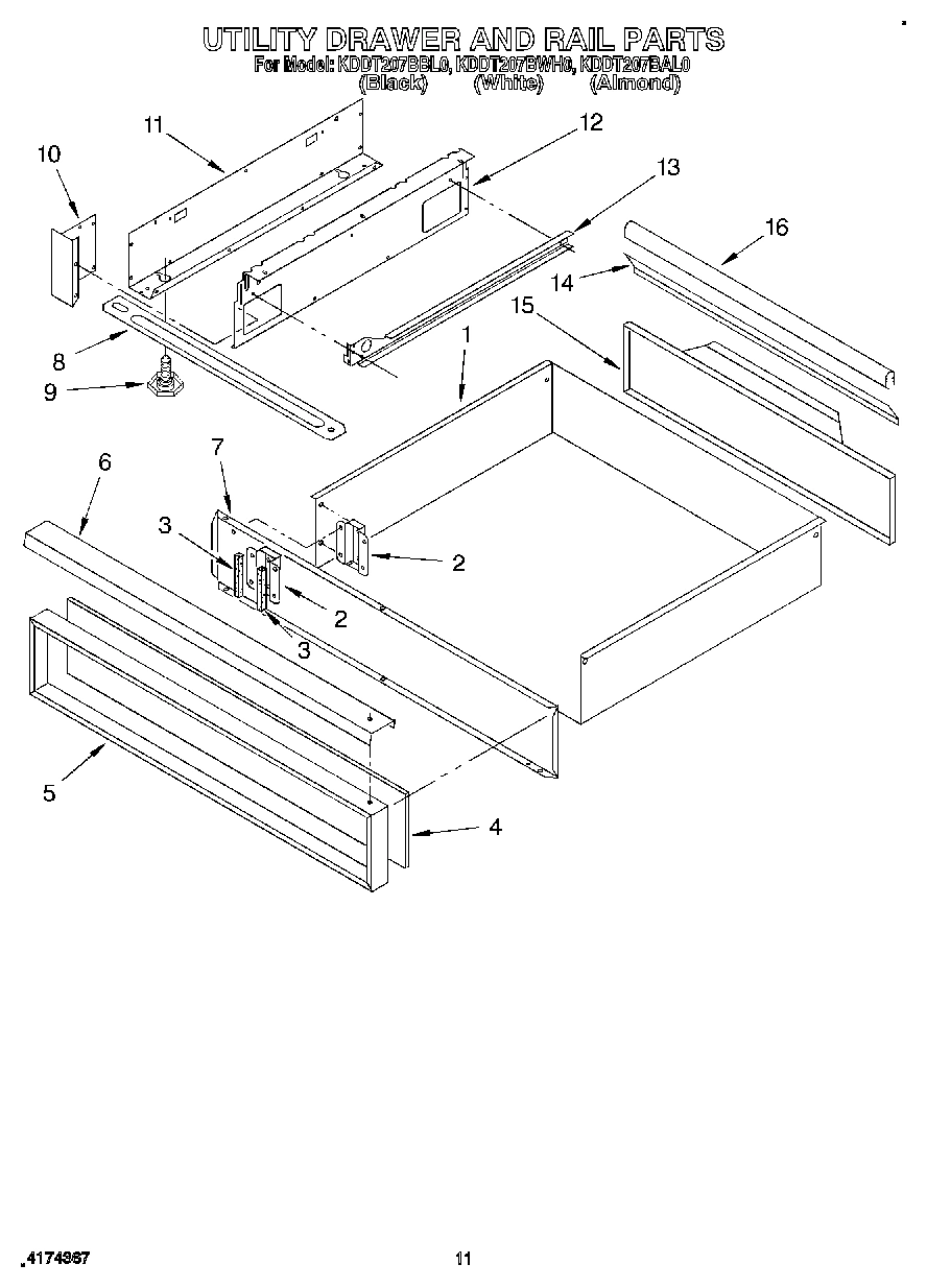08 - UTILITY DRAWER AND RAIL