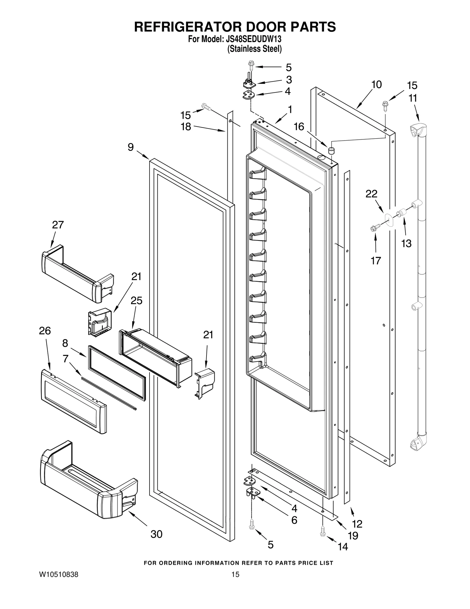 REFRIGERATOR DOOR PARTS