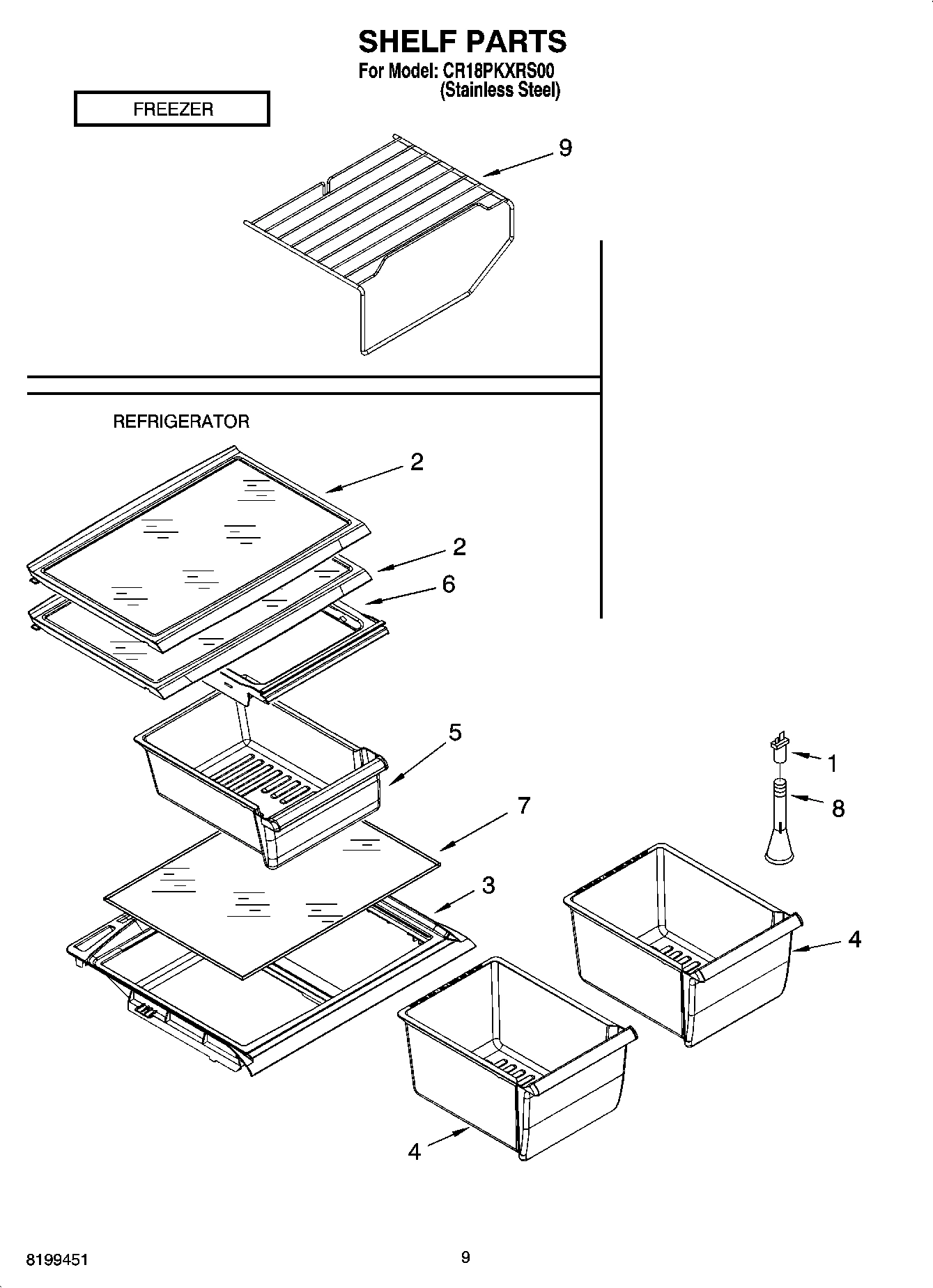 05 - SHELF PARTS, OPTIONAL PARTS