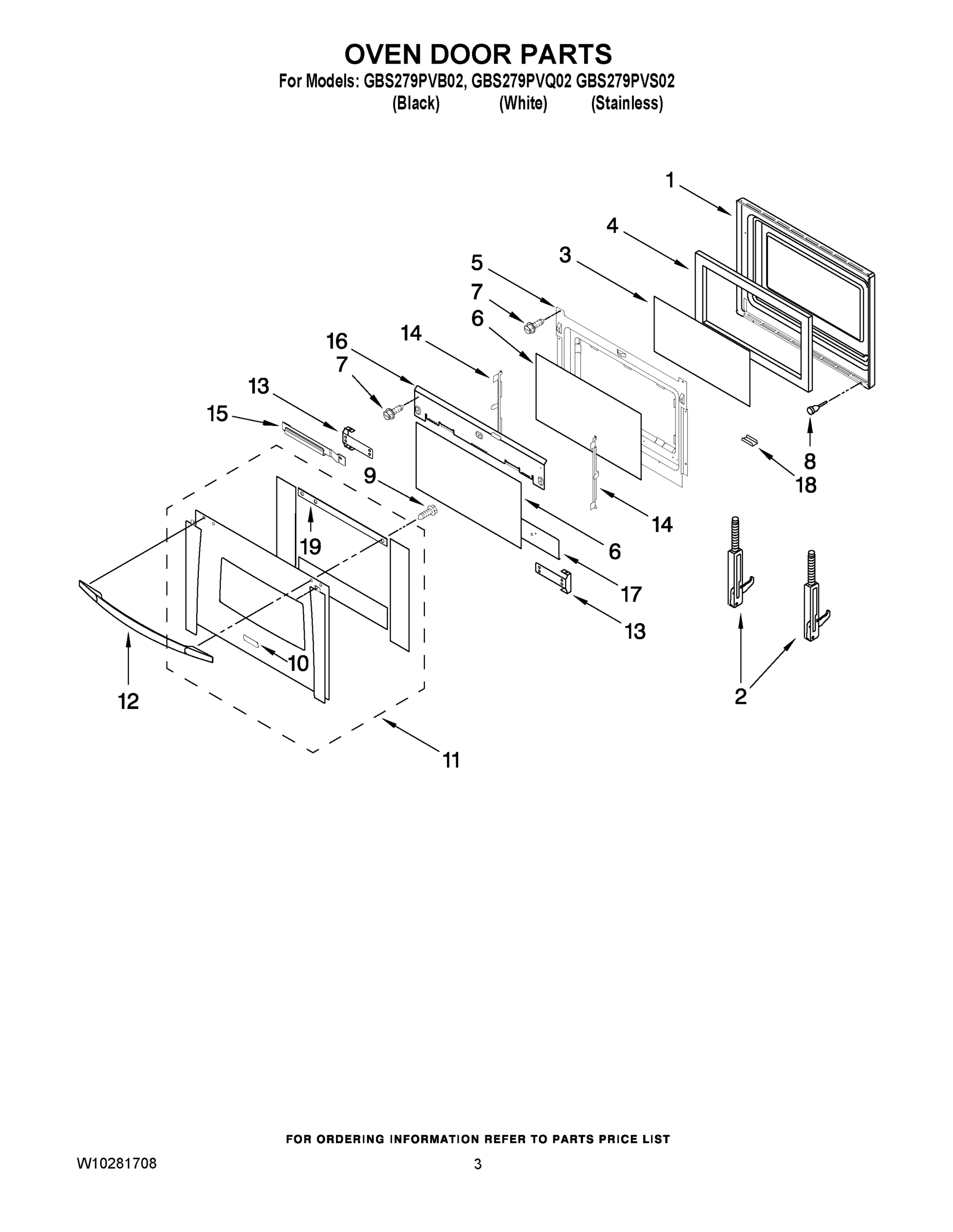 02 - OVEN DOOR PARTS
