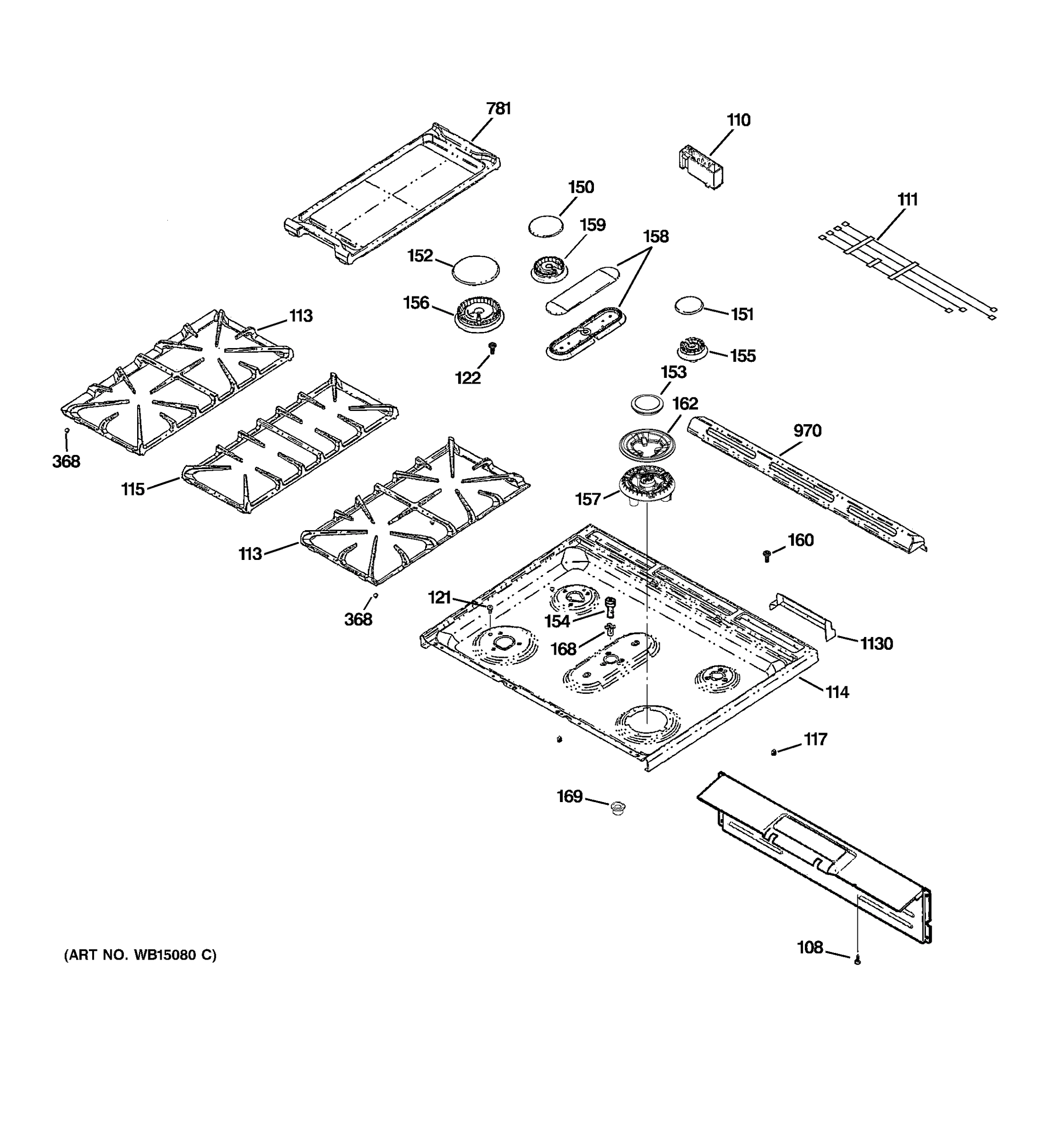 CONTROL PANEL & COOKTOP