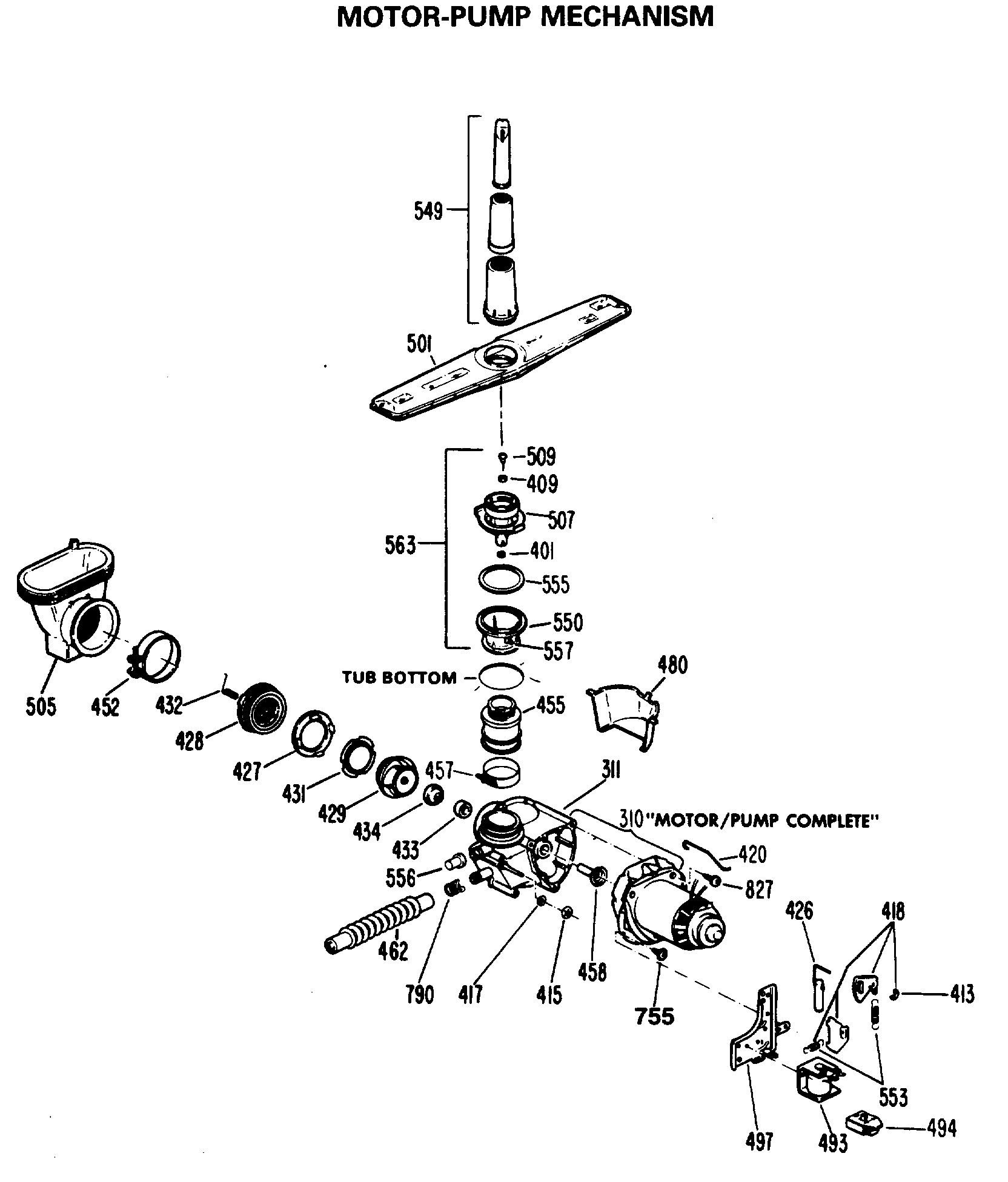 MOTOR-PUMP MECHANISM