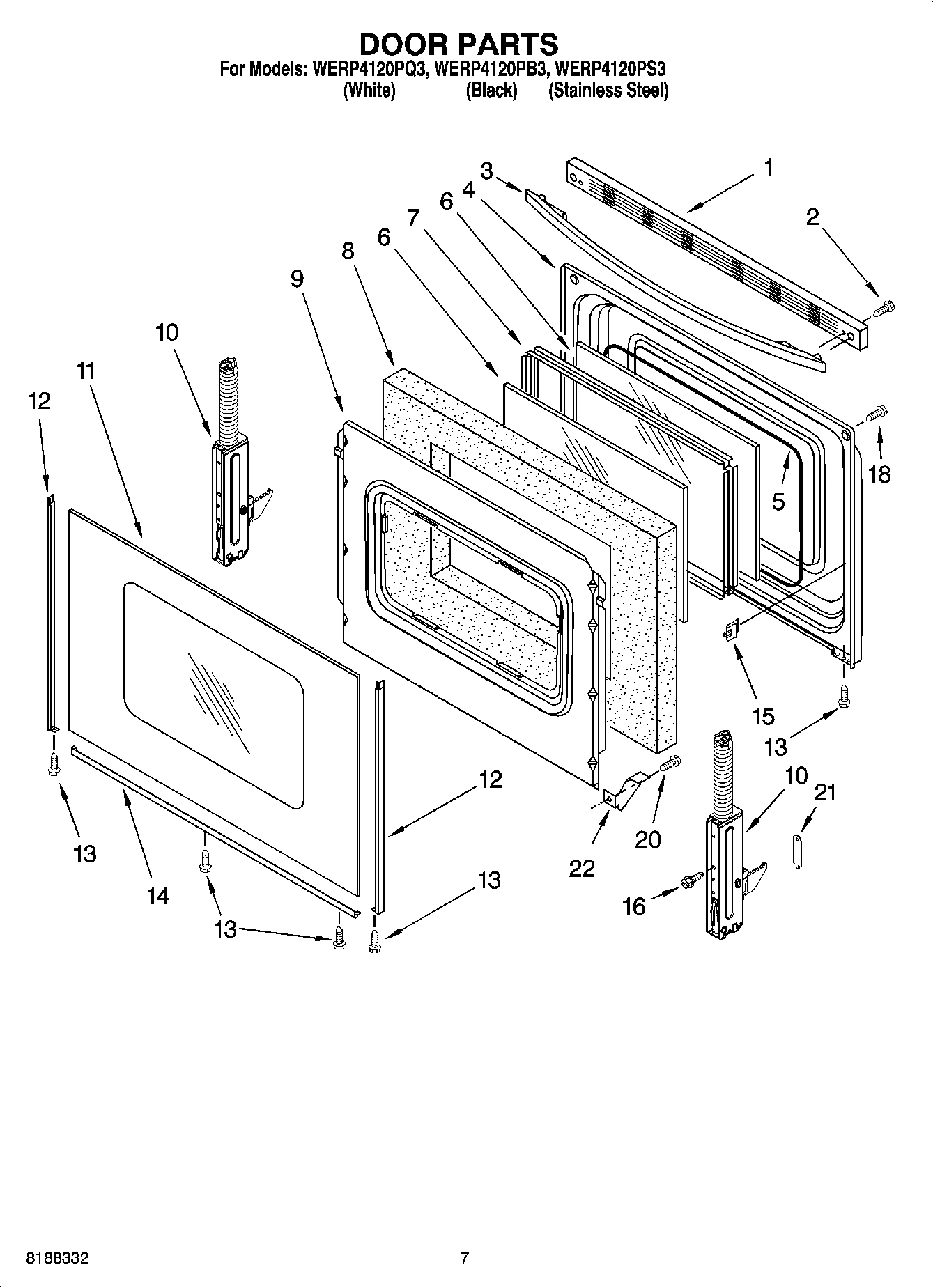 05 - DOOR PARTS, OPTIONAL PARTS (NOT INCLUDED)