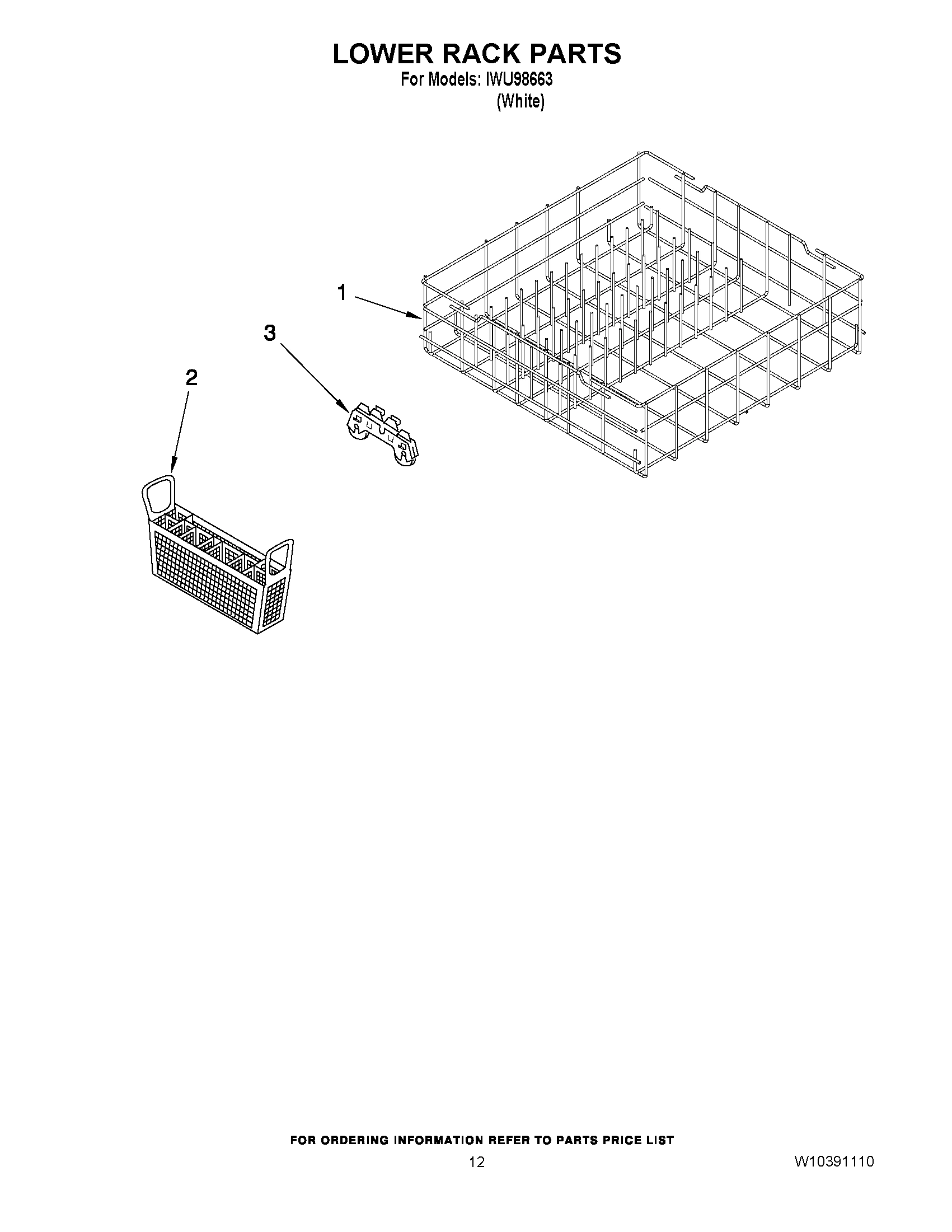 10 - LOWER RACK PARTS