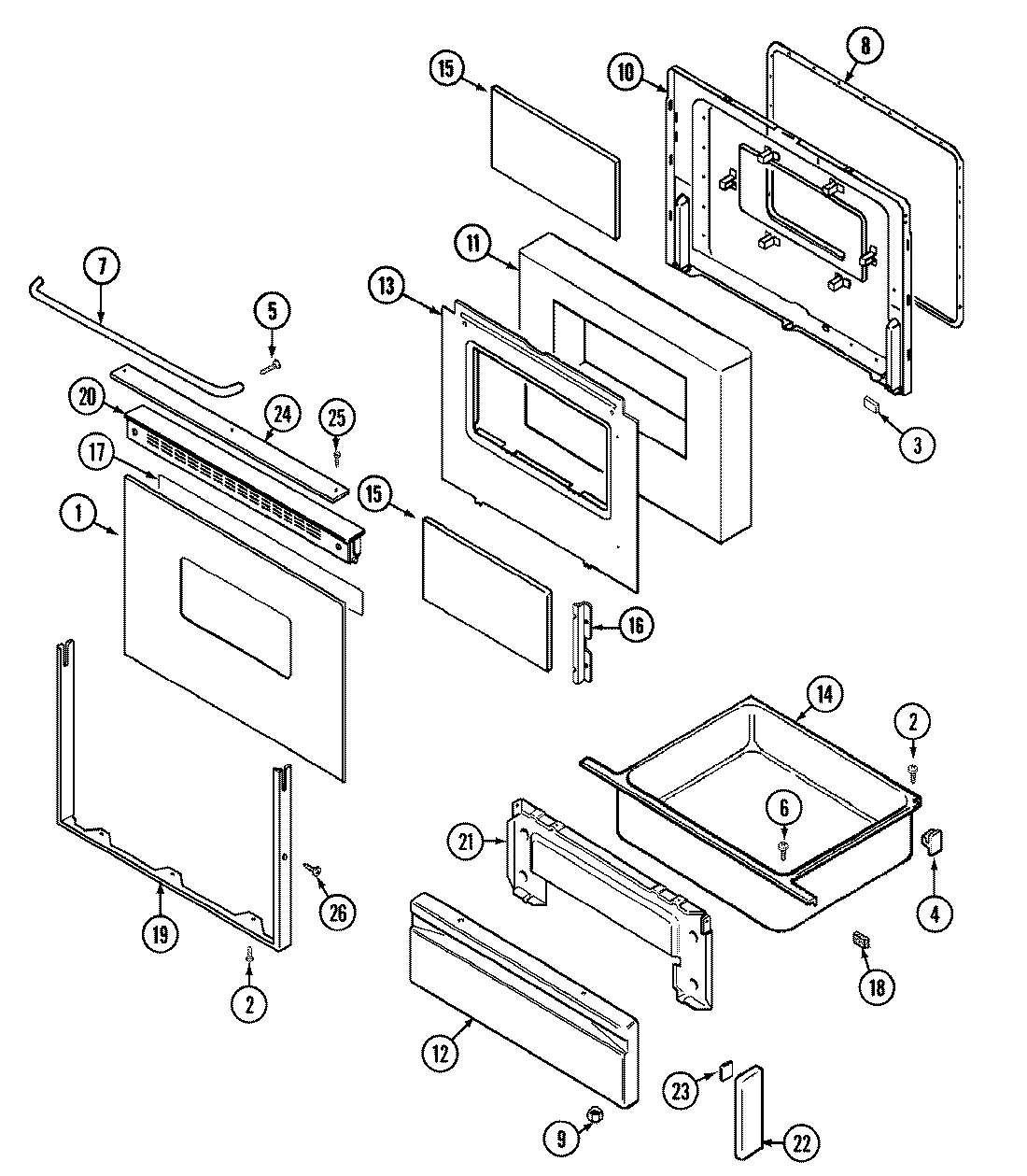 04 - DOOR/DRAWER (SERIAL PREFIX 16)