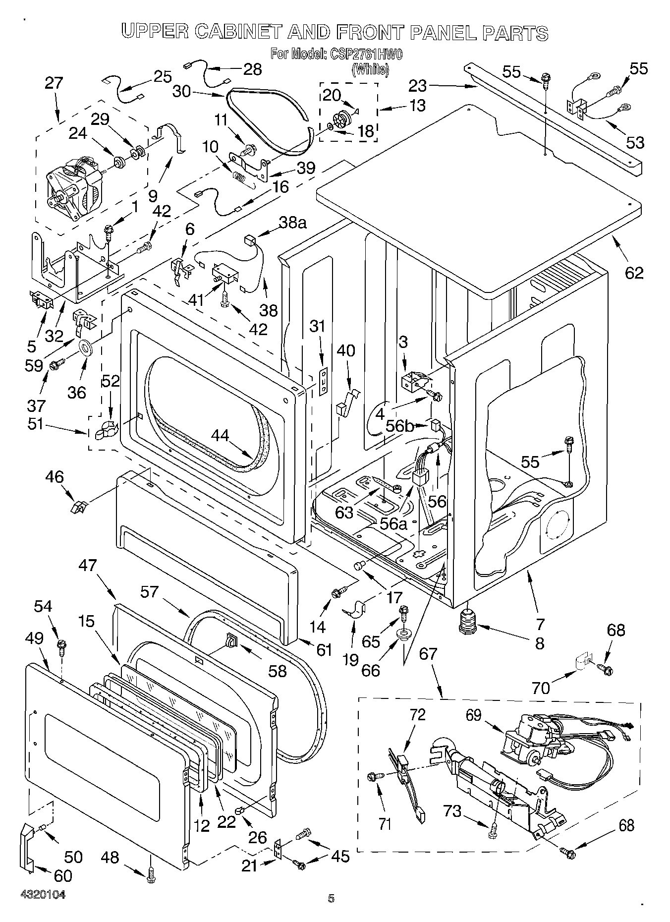 04 - UPPER CABINET AND FRONT PANEL