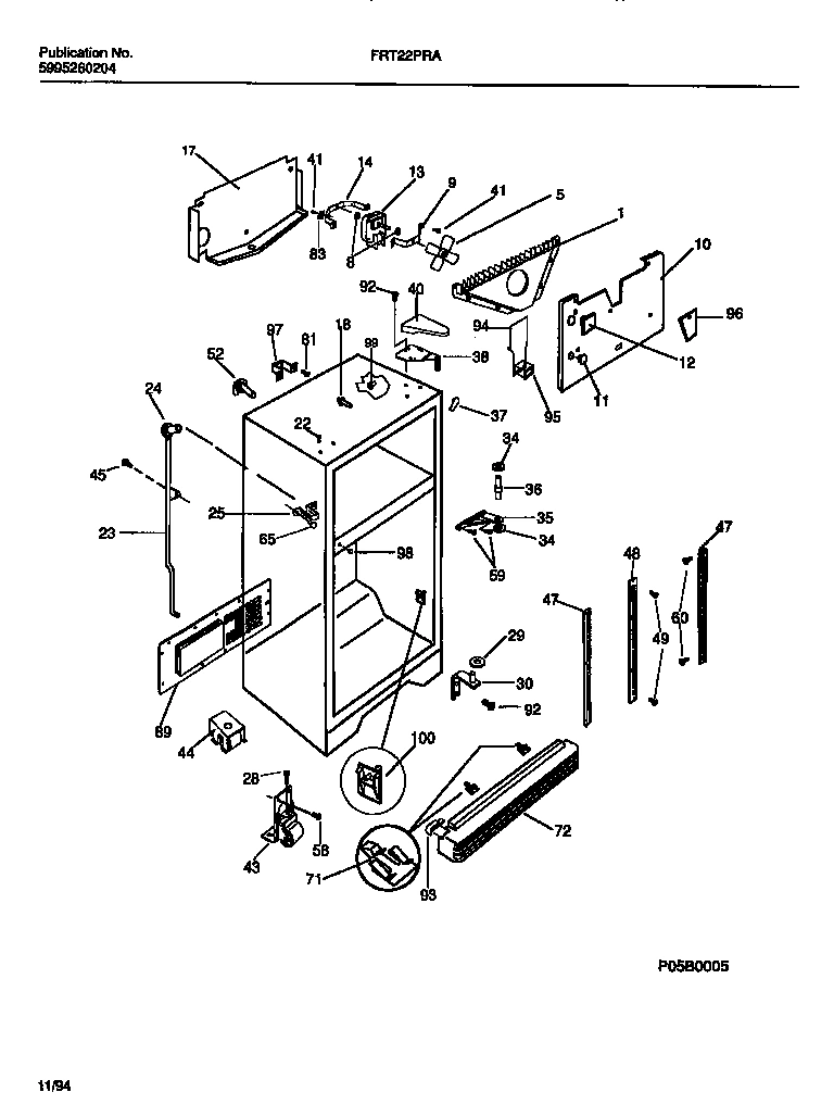 03 - CABINET W/ FAN ASSEMBLY