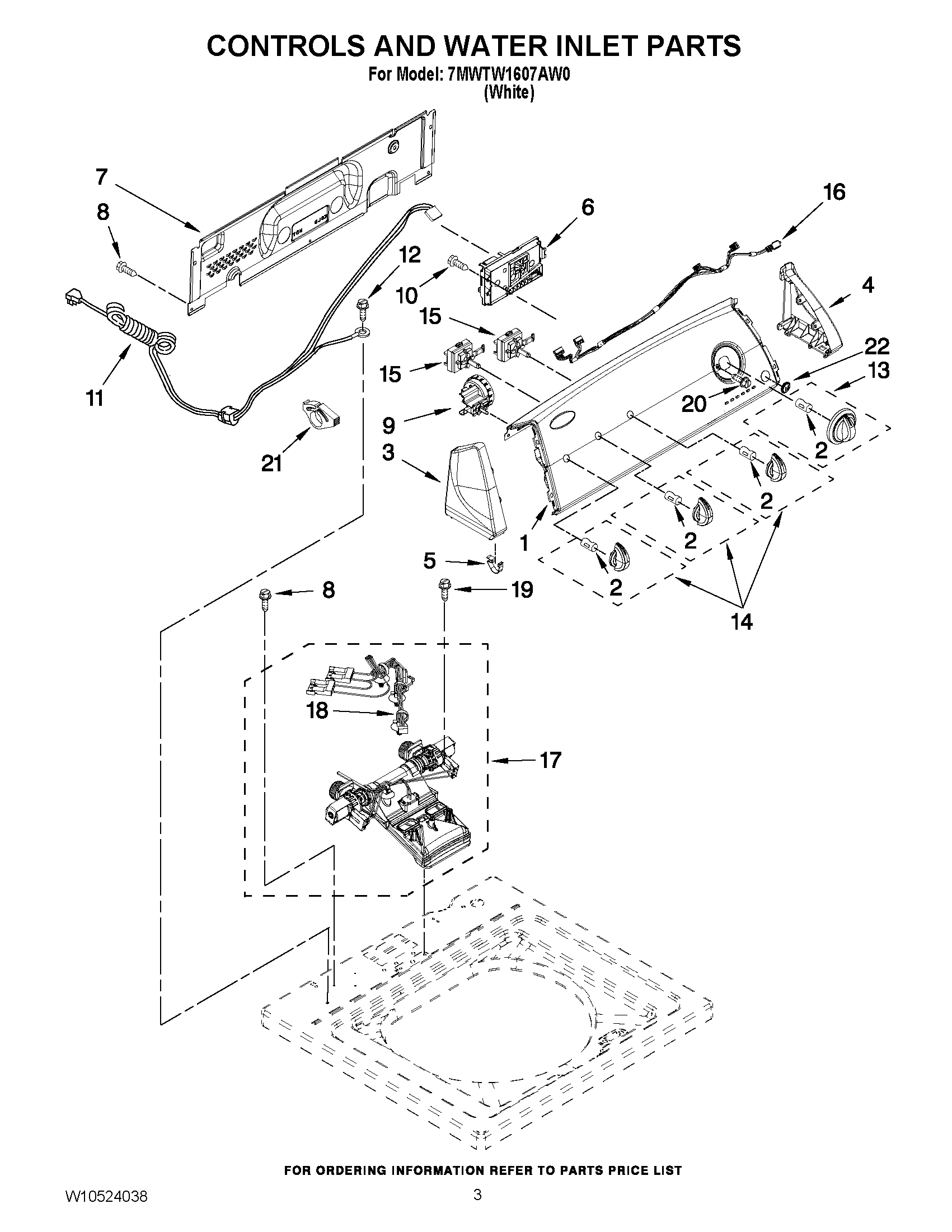 02 - CONTROLS AND WATER INLET PARTS