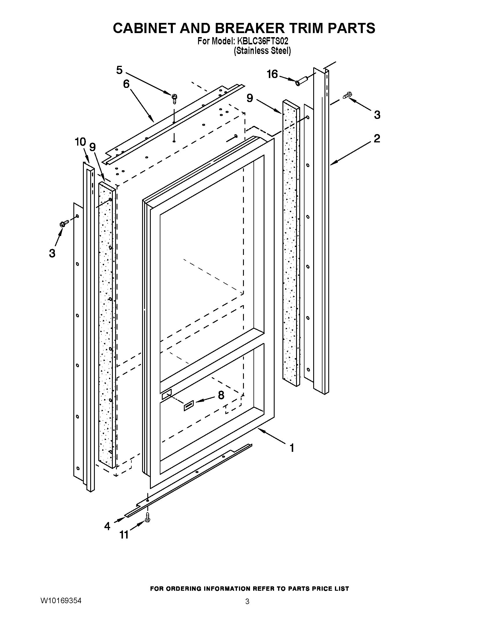 02 - CABINET AND BREAKER TRIM PARTS