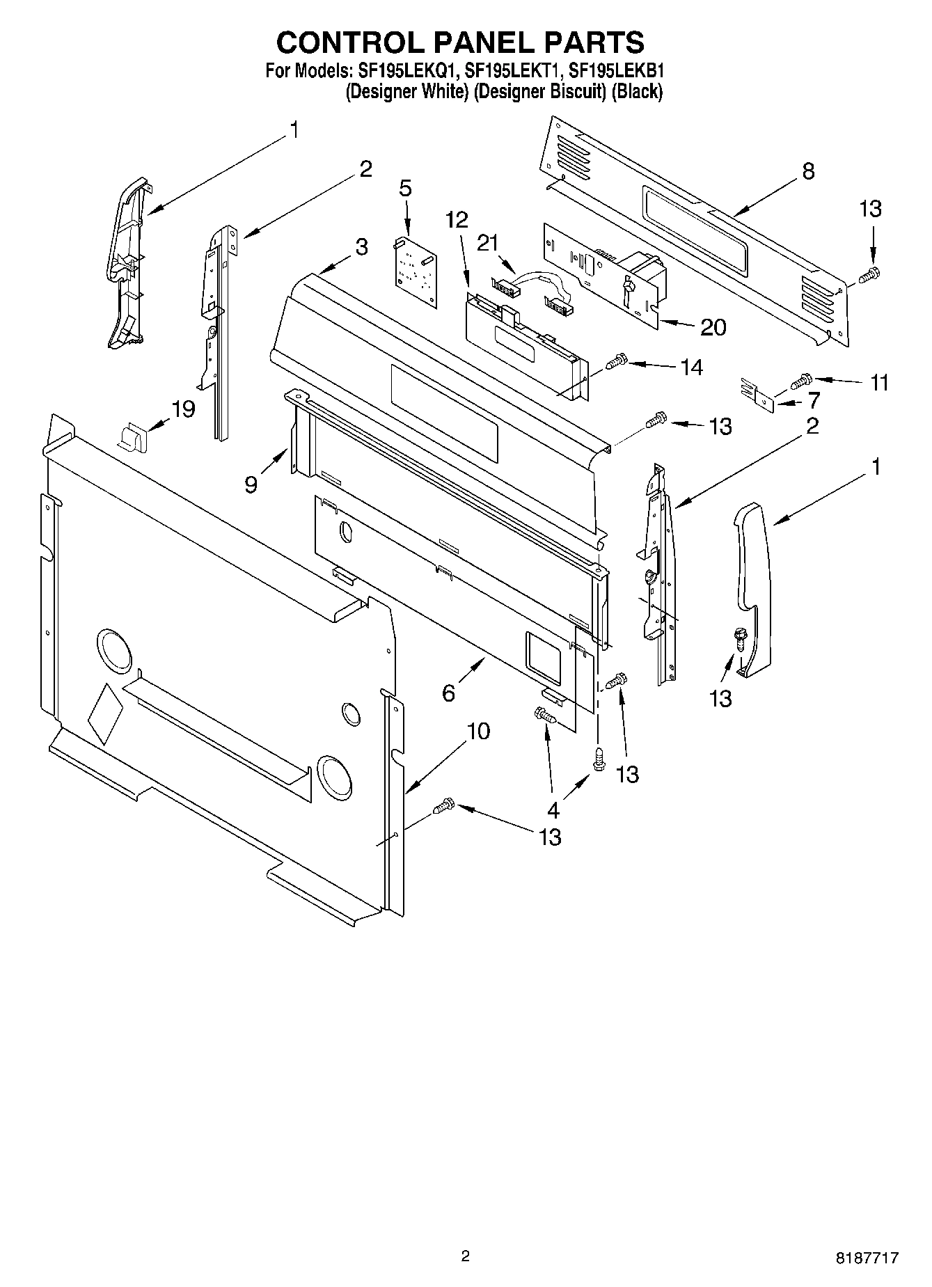 02 - CONTROL PANEL PARTS