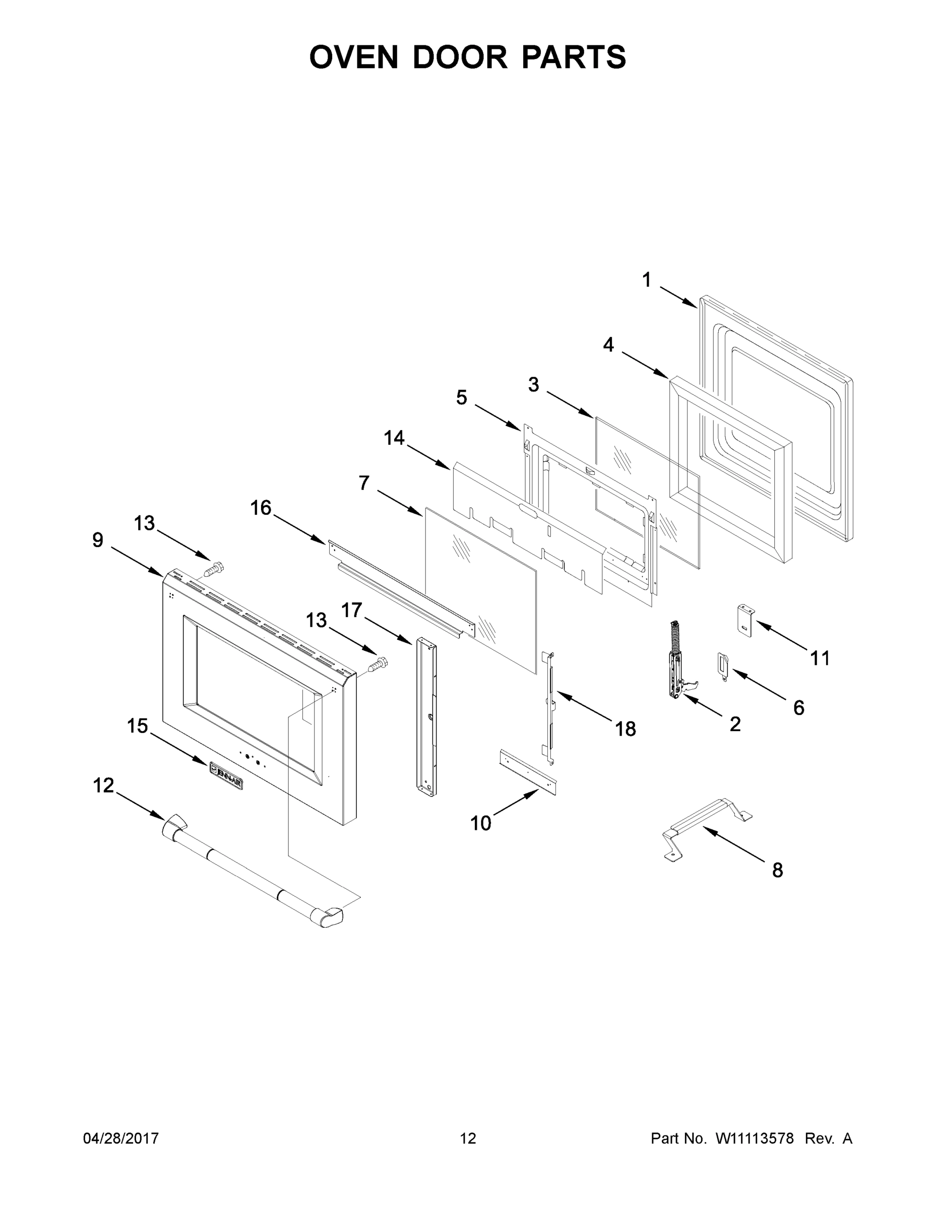 07 - OVEN DOOR PARTS