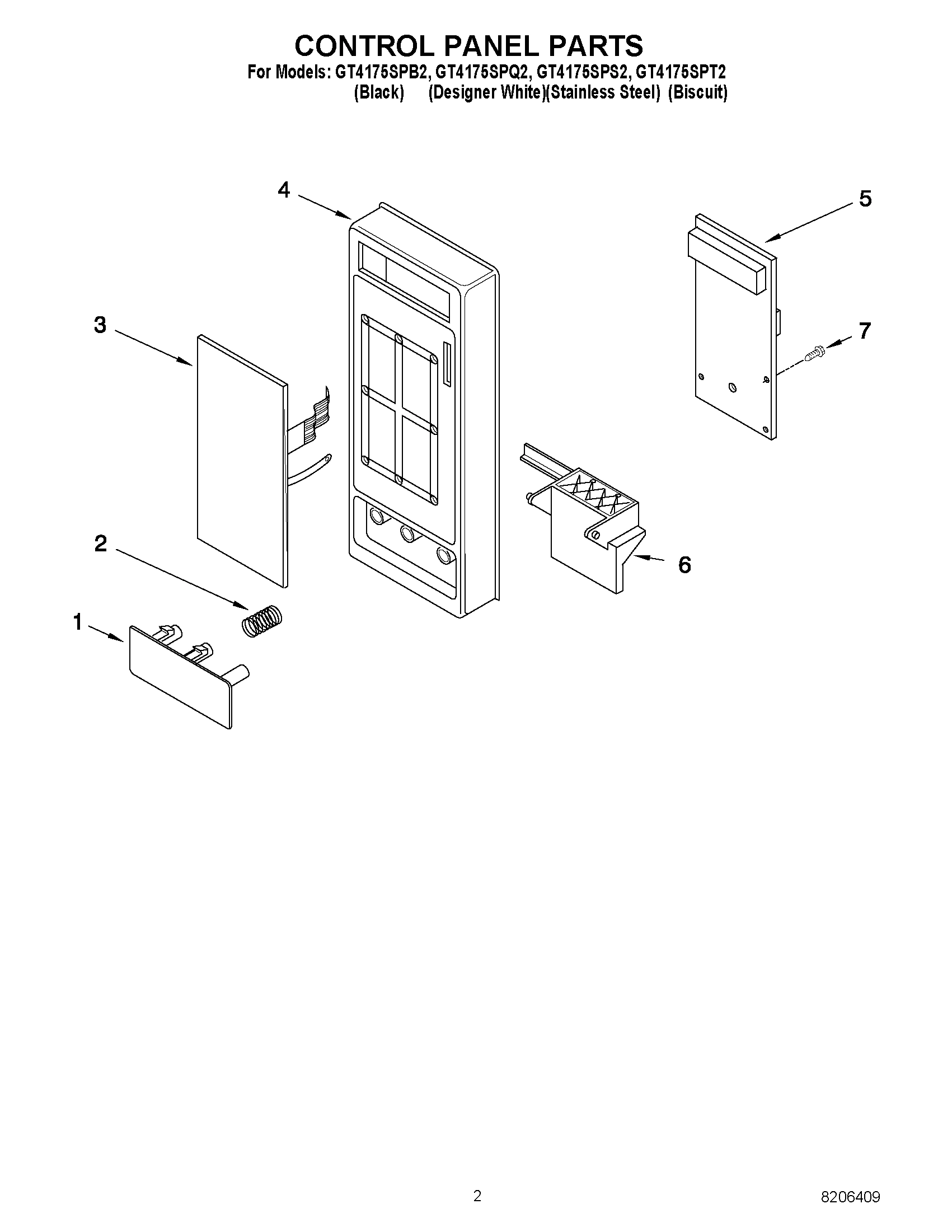 02 - CONTROL PANEL PARTS