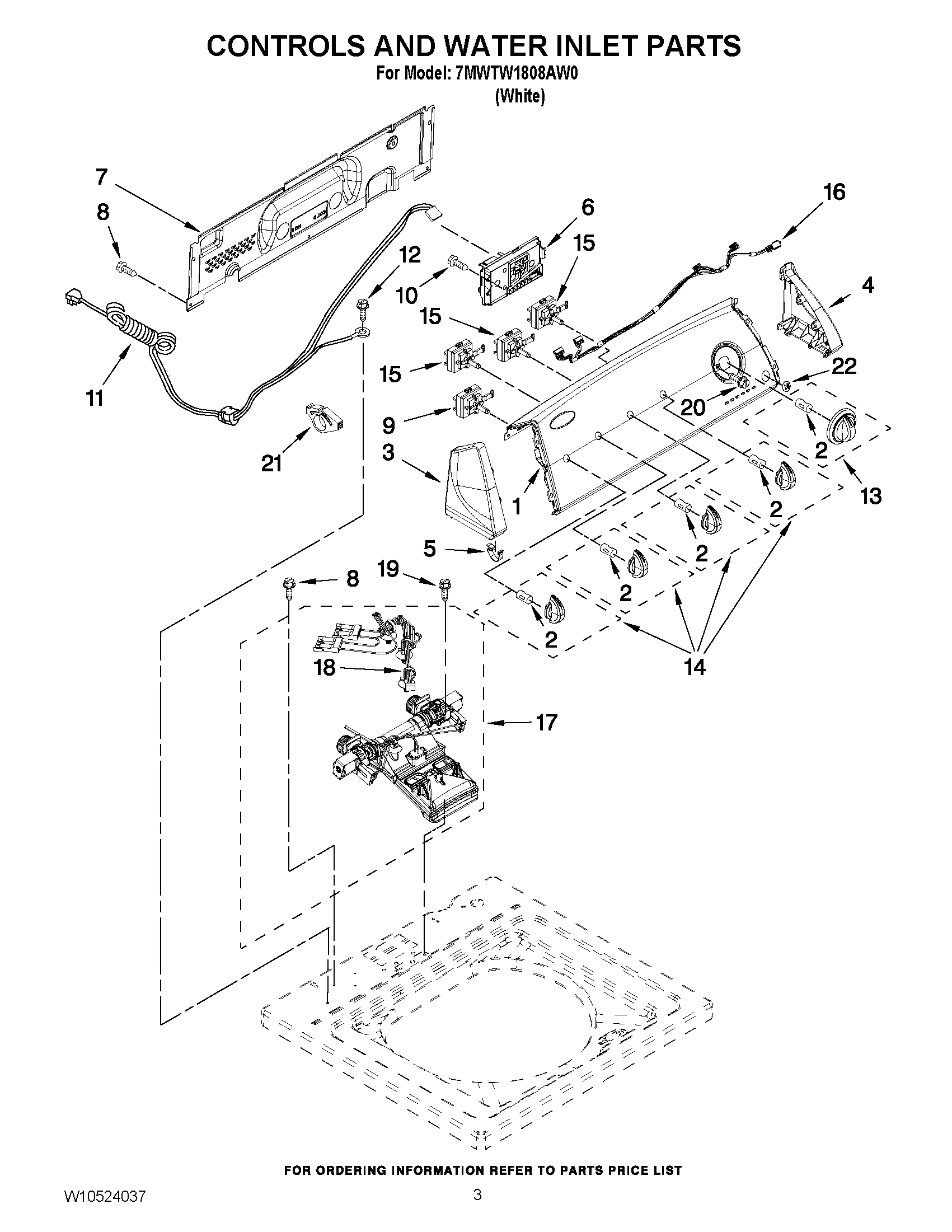 02 - CONTROLS AND WATER INLET PARTS
