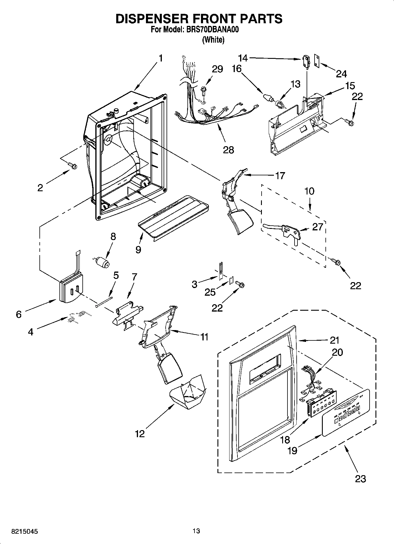 08 - DISPENSER FRONT PARTS