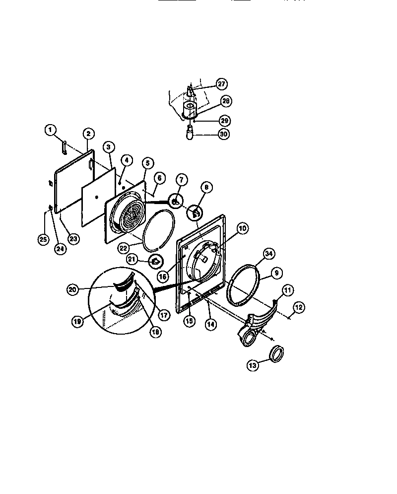 03 - DOOR, FRONT PANEL, LINT FILTER