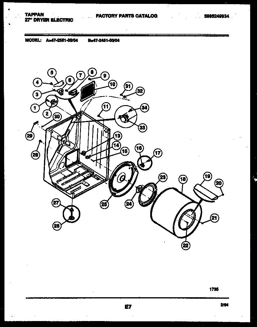02 - CABINET AND COMPONENT PARTS