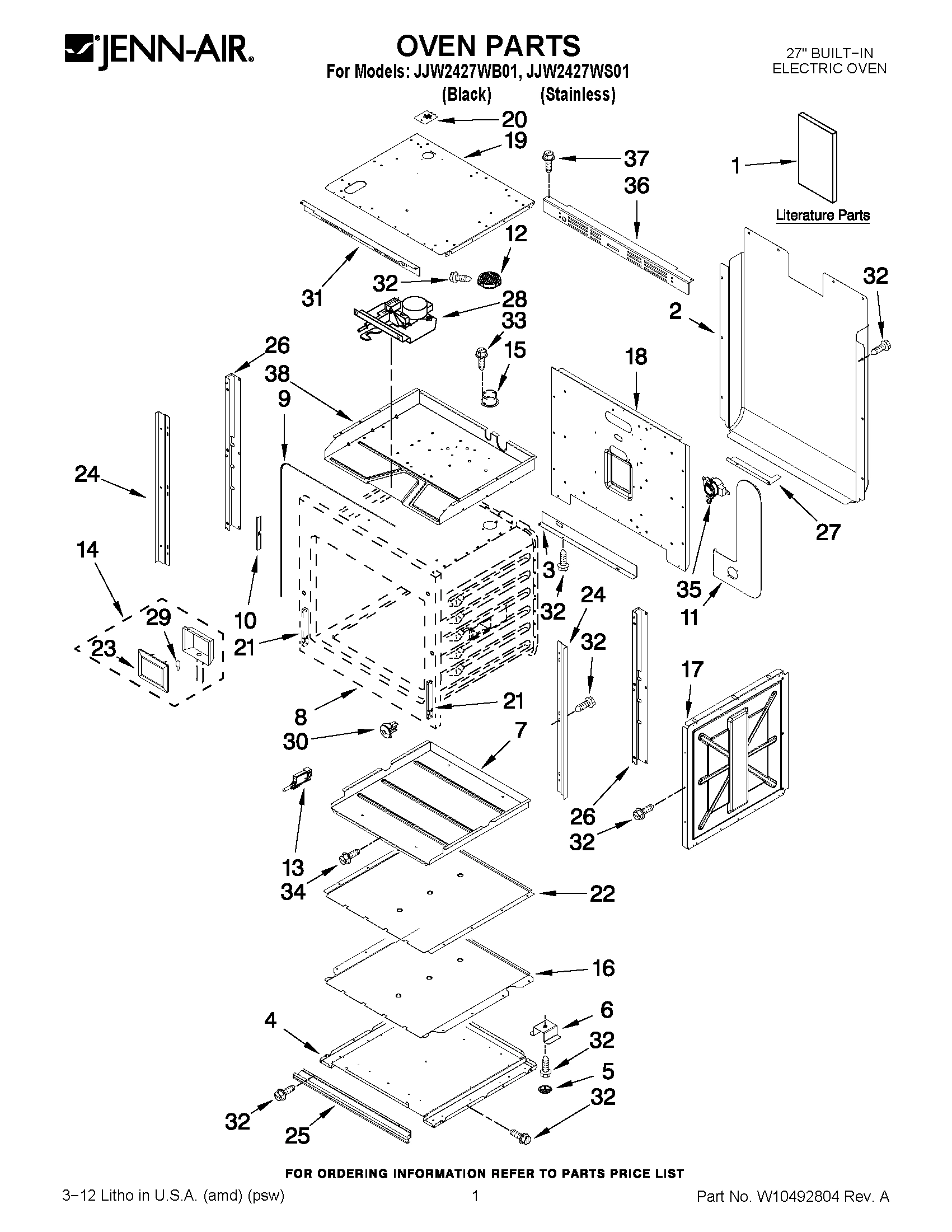 01 - OVEN PARTS