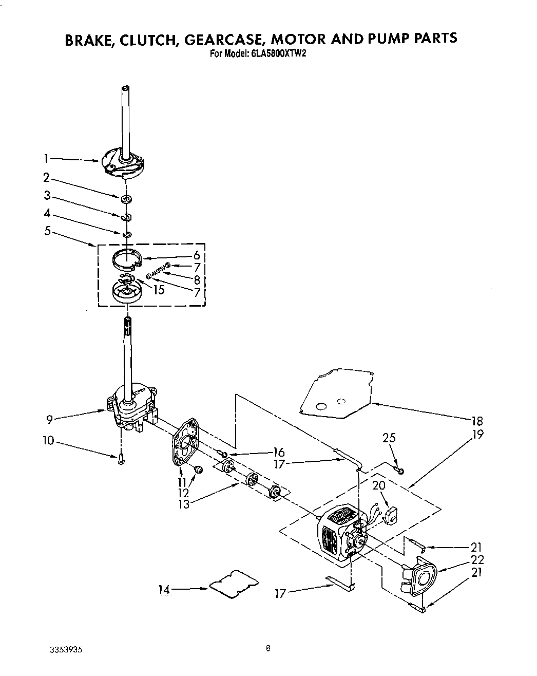 06 - BRAKE, CLUTCH, GEARCASE, MOTOR AND PUMP
